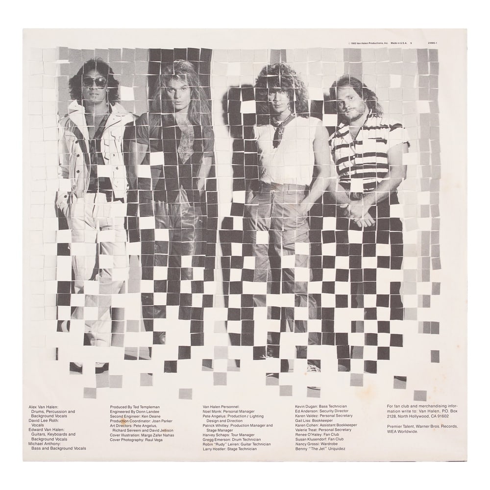 VAN HALEN, FULLY SIGNED "1984" LP - 3
