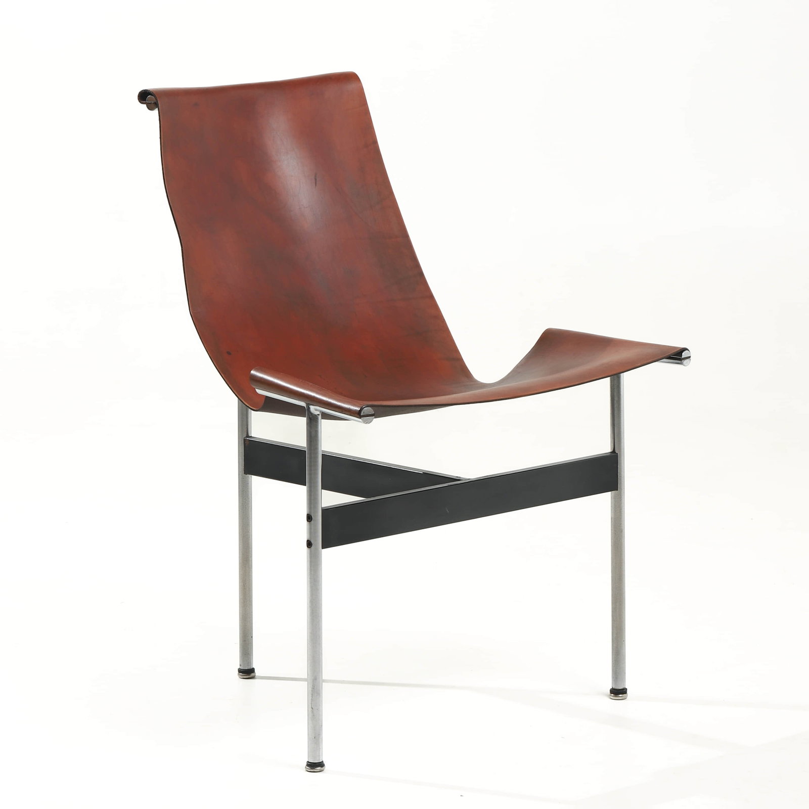 LAVERNE INTERNATIONAL "3LC T" LOUNGE CHAIR, DESIGNED BY DOUGLAS KELLY, ROSS LITTELL & WILLIAM: Dimensions 30 11/16 x 33 1/2 x 35 13/16 in (78 x 85 x 91 cm). Description Designed in 1952 by Douglas Kelly, Ross Littell, and William Katavolos for Laverne International, USA, this iconic 3LC T loung