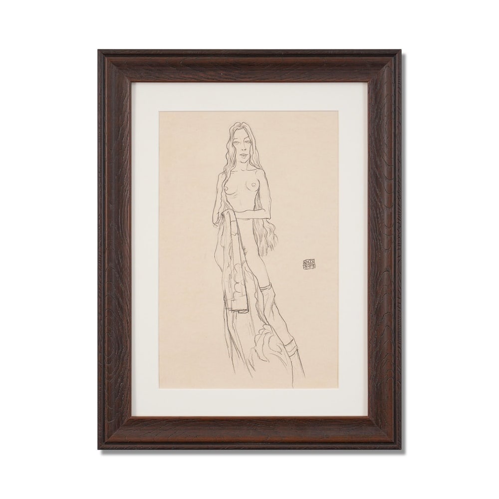 EGON SCHIELE (1890-1918), ATTRIBUTED TO, CHARCOAL ON PAPER (1 of 3)