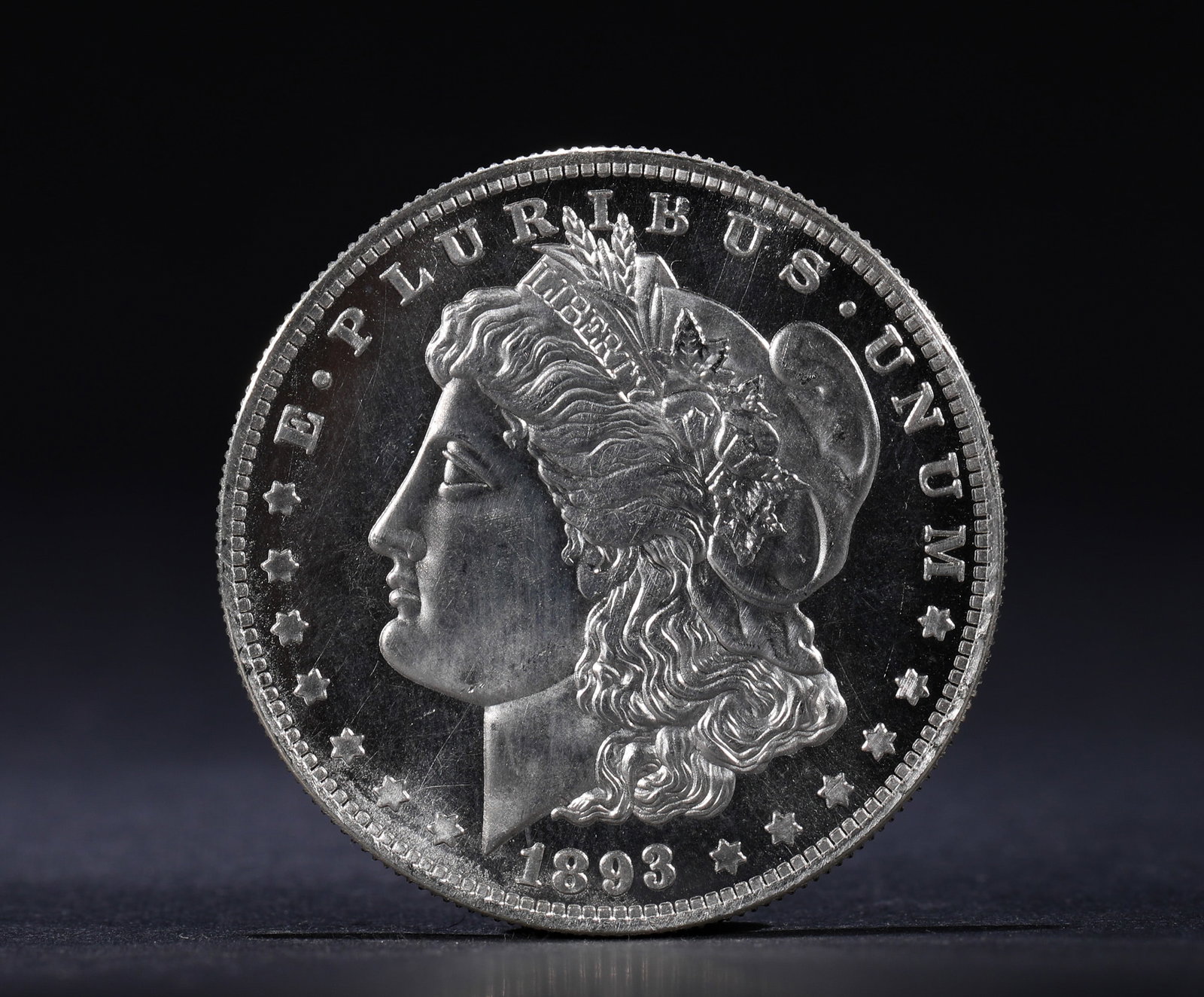 AMERICAN MORGAN SILVER DOLLAR, 1893: D:3.7cmWeight:27g