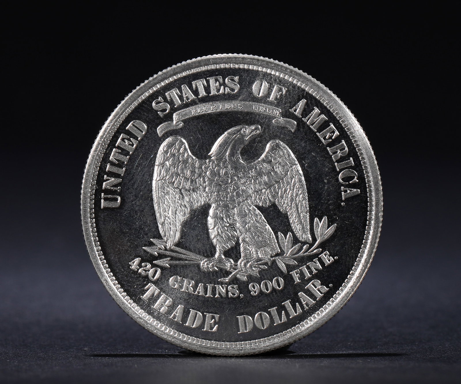 1884 US TRADE SILVER DOLLAR - 2