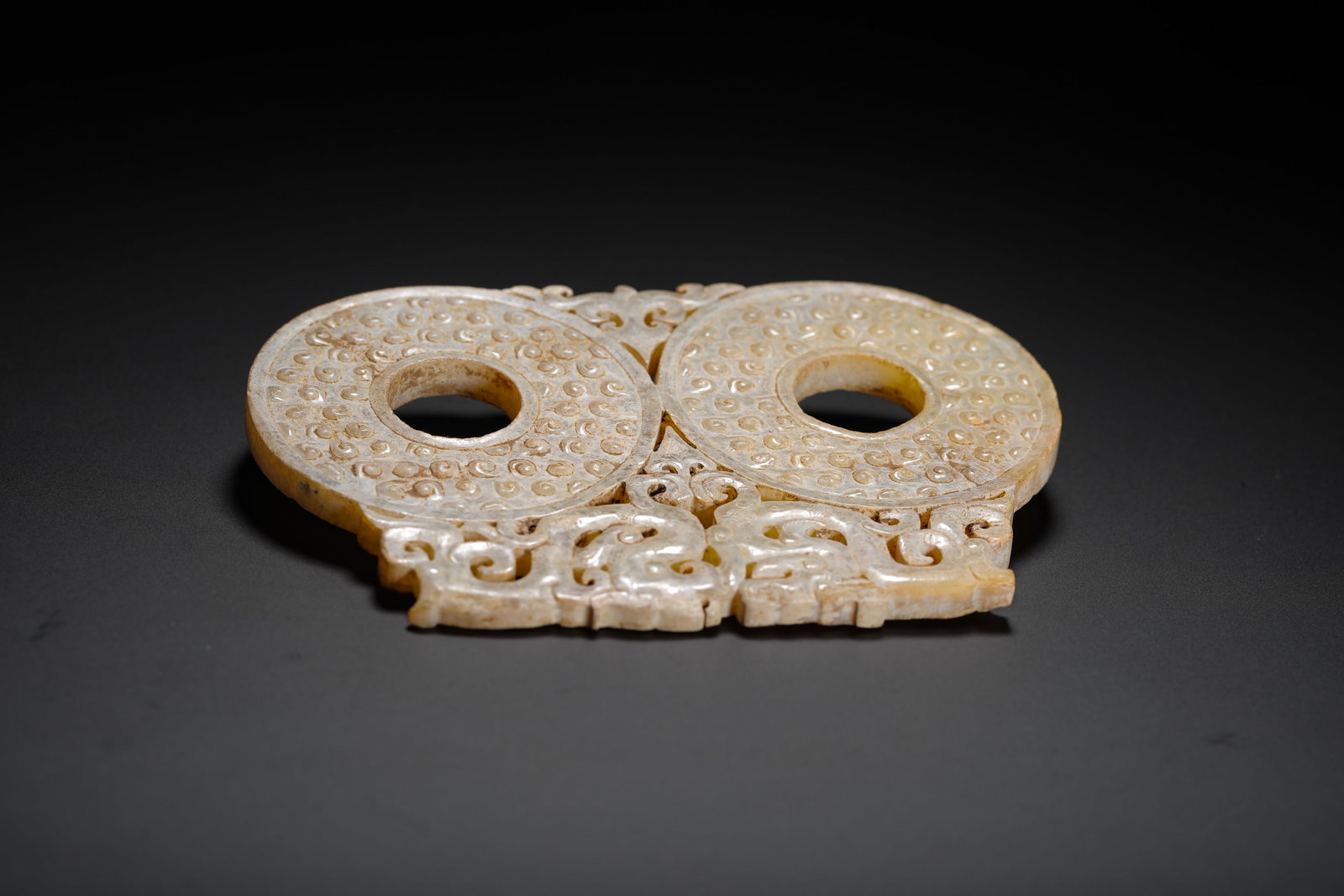 HAN DYNASTY JADE PENDANT WITH DRAGON PATTERN - 11