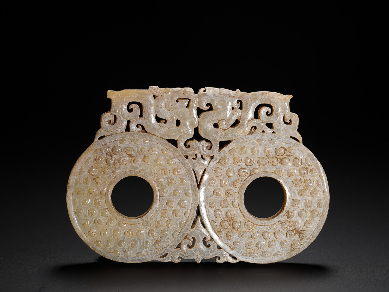 HAN DYNASTY JADE PENDANT WITH DRAGON PATTERN - 6