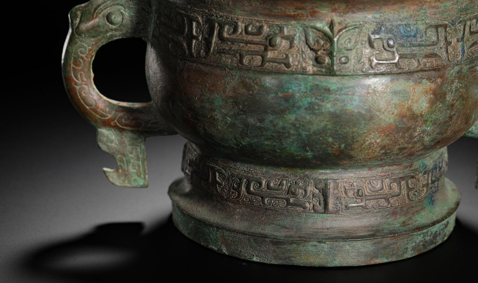 WESTERN ZHOU BRONZE BEAST-FACE PATTERNED GUI - 2