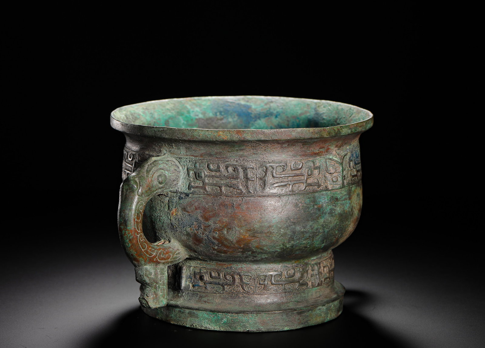 WESTERN ZHOU BRONZE BEAST-FACE PATTERNED GUI - 4
