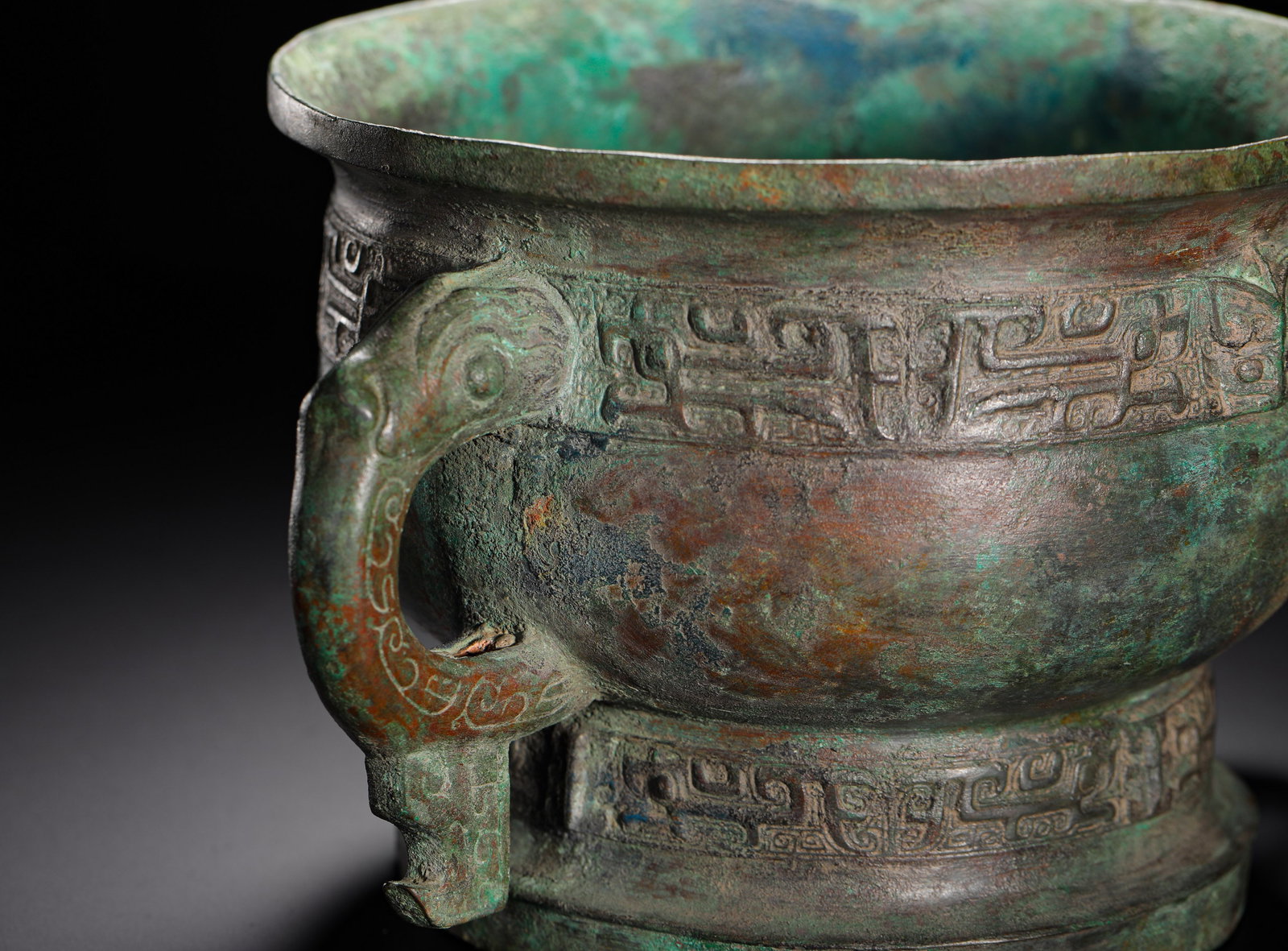 WESTERN ZHOU BRONZE BEAST-FACE PATTERNED GUI - 5