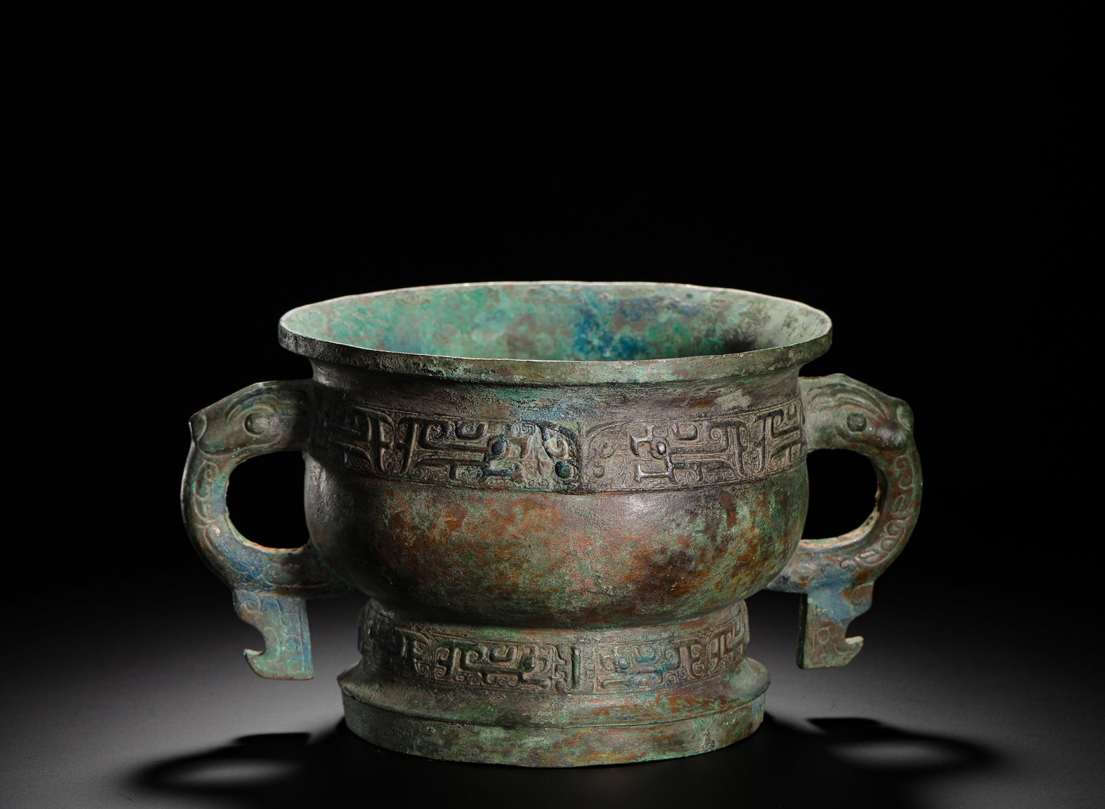 WESTERN ZHOU BRONZE BEAST-FACE PATTERNED GUI - 7