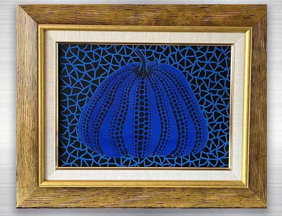 YAYOI KUSAMA (ATTRIBUTED) OIL PAINTINGS: H:40CM L:49CM