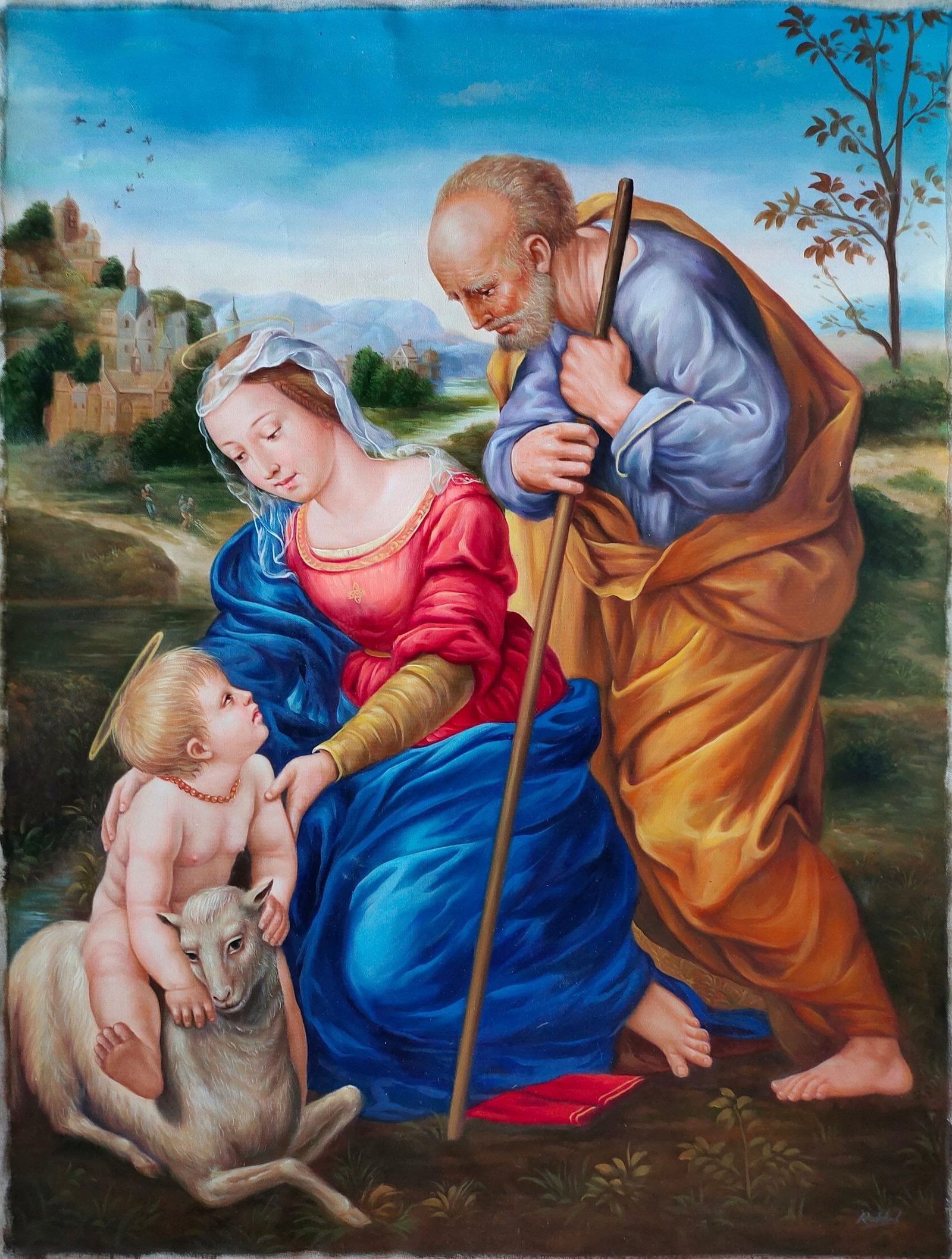 RAPHAEL SANCI (ATTRIBUTED) OIL PAINTINGS (1 of 5)