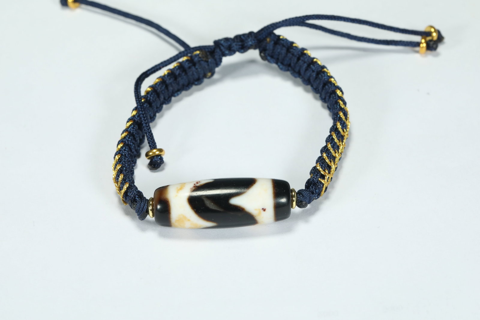 TANG DYNASTY DZI BEADS: L:3.2CM