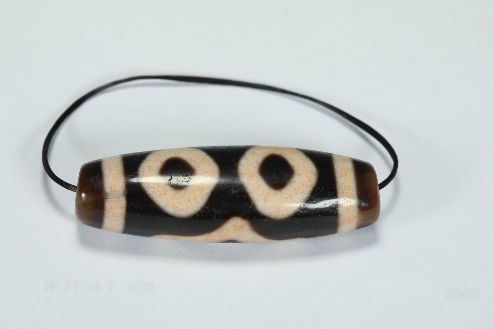 TANG DYNASTY DZI BEADS: L:3.7CM