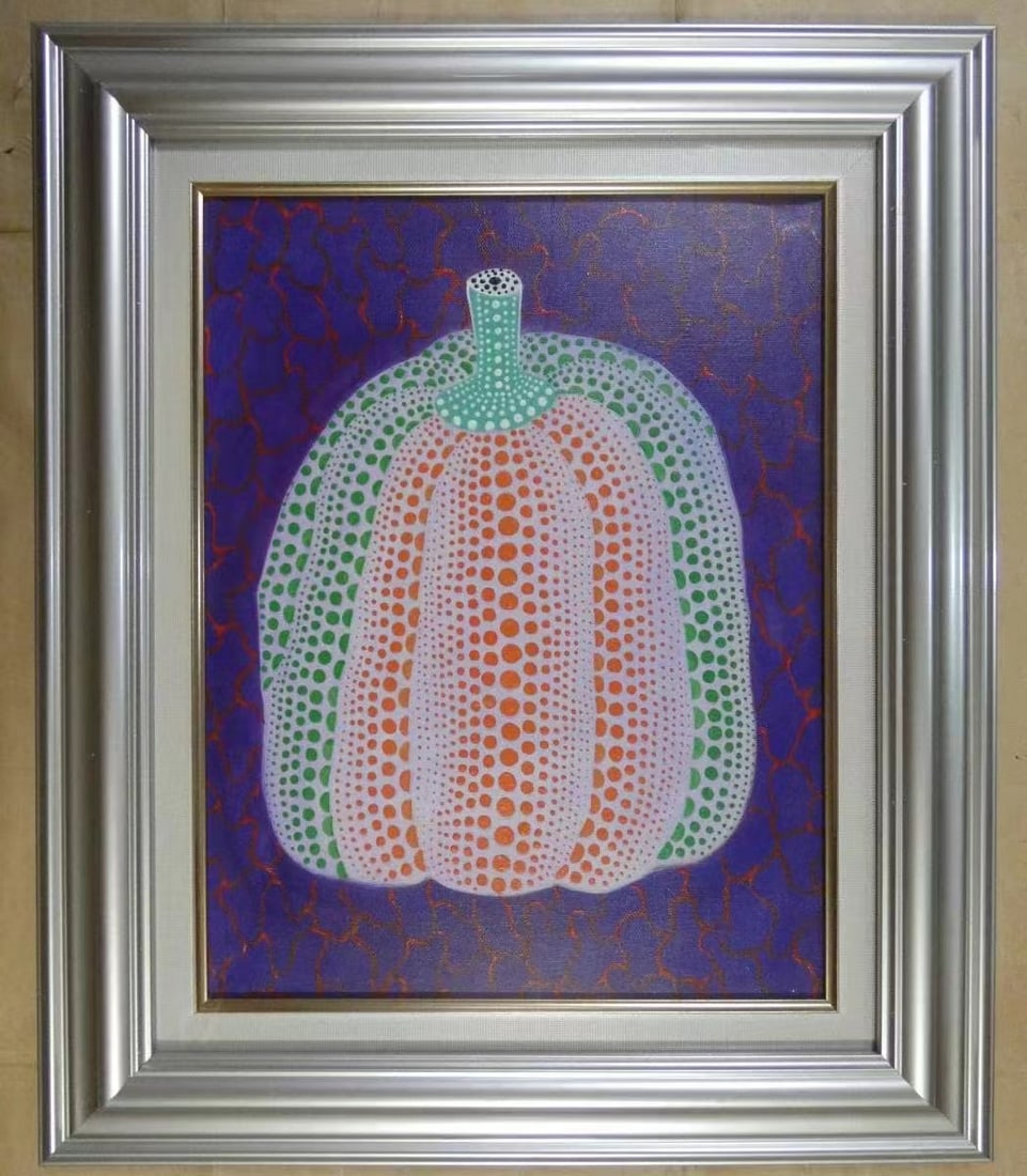YAYOI KUSAMA (ATTRIBUTED) OIL PAINTINGS: H:53CM L:44CM
