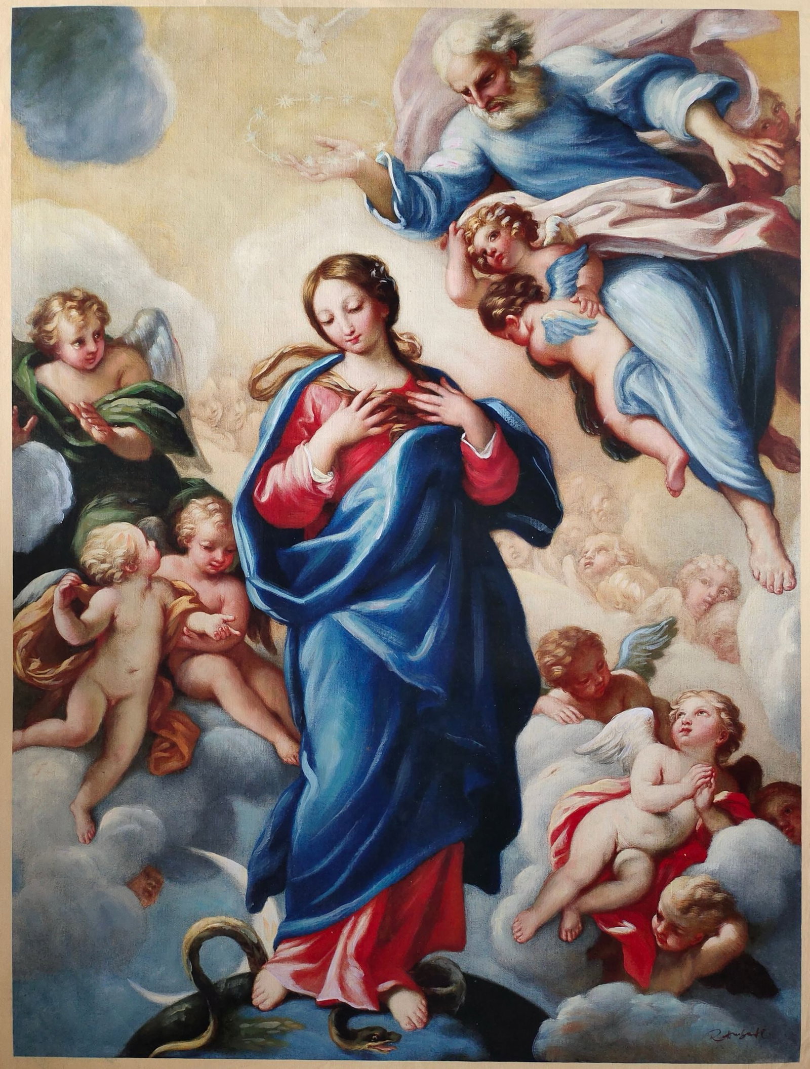RAPHAEL SANCI (ATTRIBUTED) OIL PAINTINGS (1 of 5)