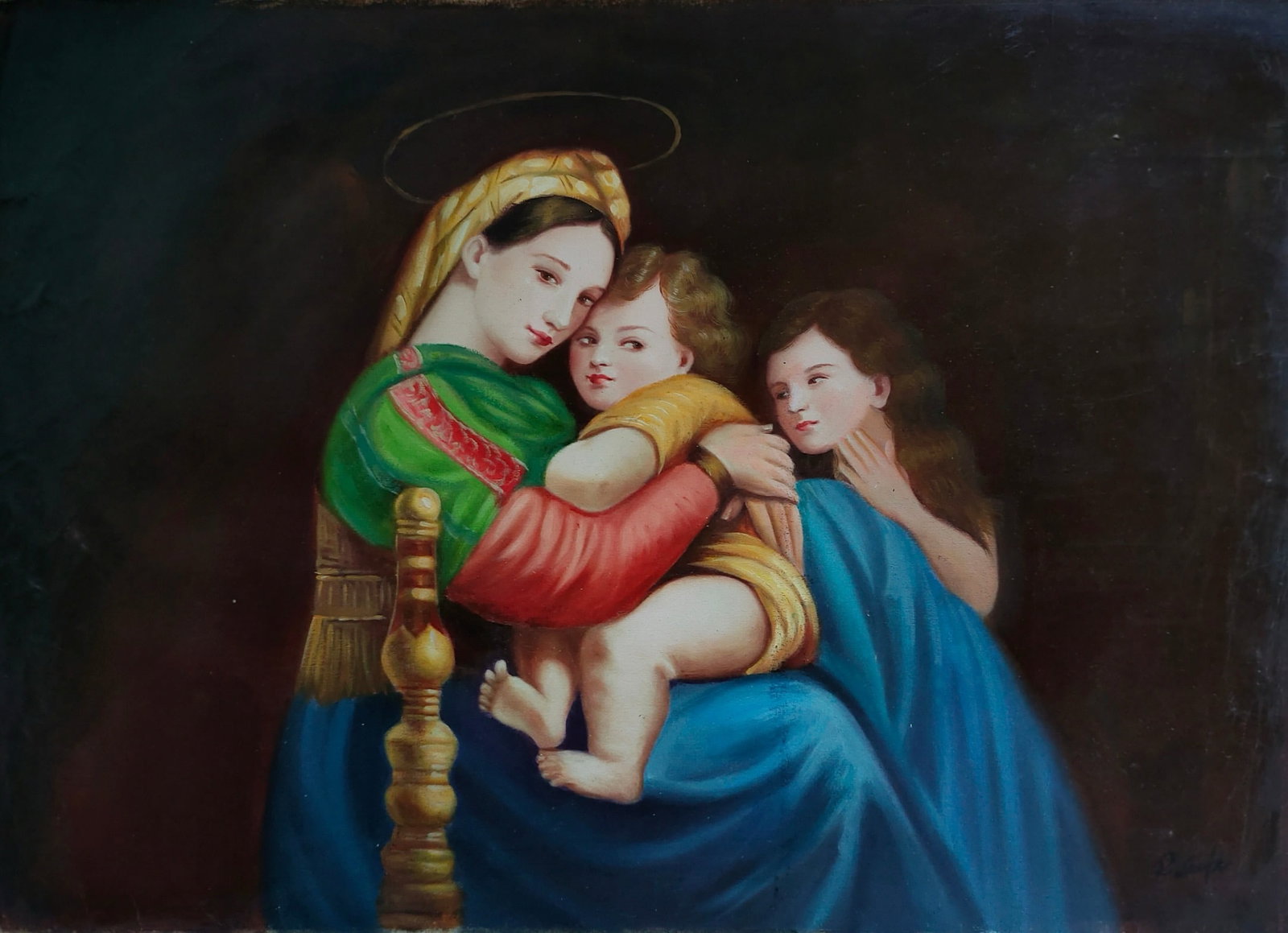 RAPHAEL SANCI (ATTRIBUTED) OIL PAINTINGS (1 of 4)
