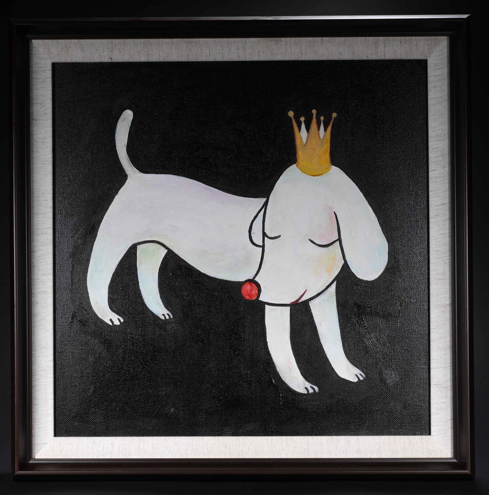 YOSHITOMO NARA (JAPANESE, B. 1959), ATTRIBUTED TO,OIL ON CANVAS: H:49CM (19.29IN) W:47CM (18.50IN) WEIGHT:1500G (3.31LB)