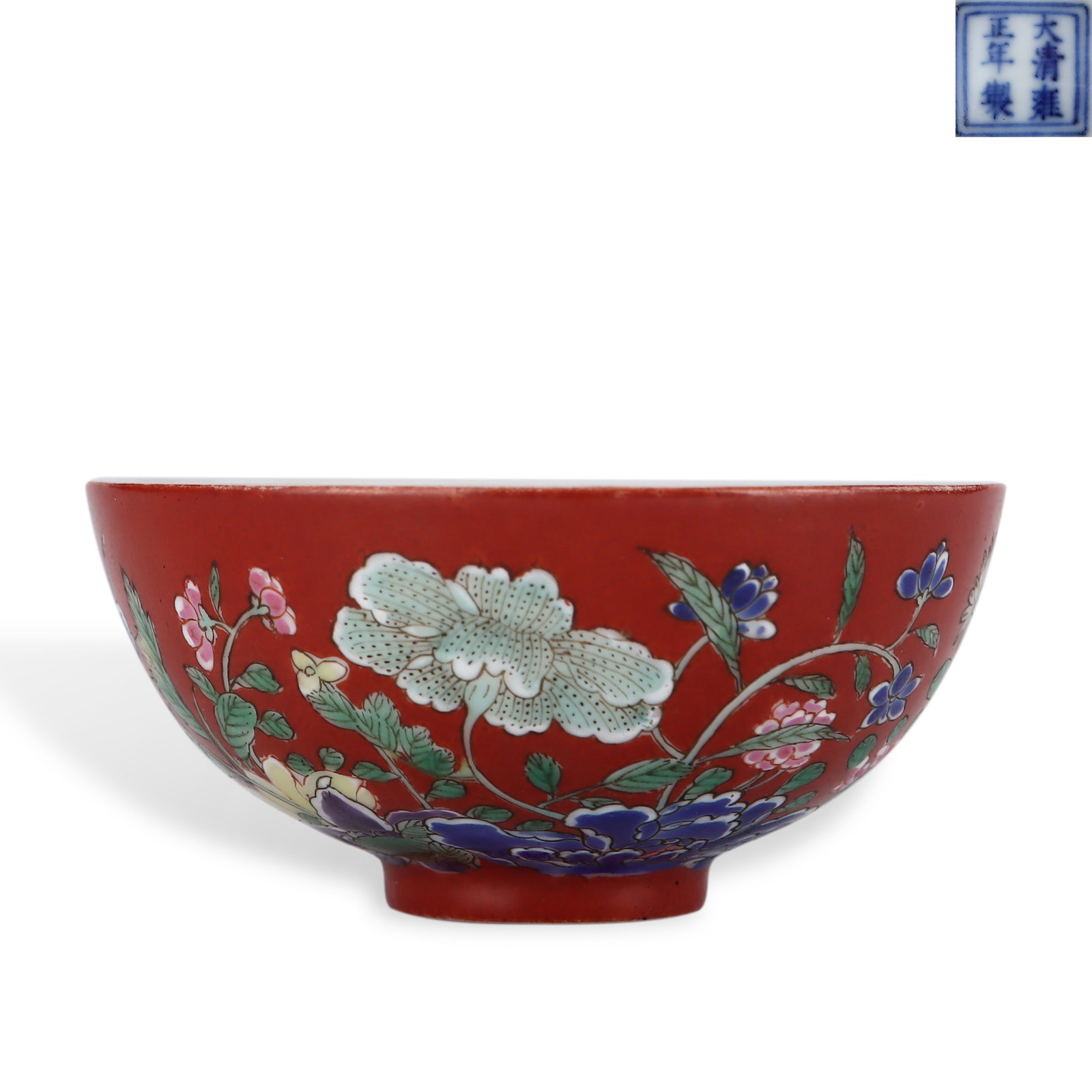 Qing Dynasty Yongzheng Period,Teacup with Nine Autumn Flowers in Foreign Enamel (1 of 6)