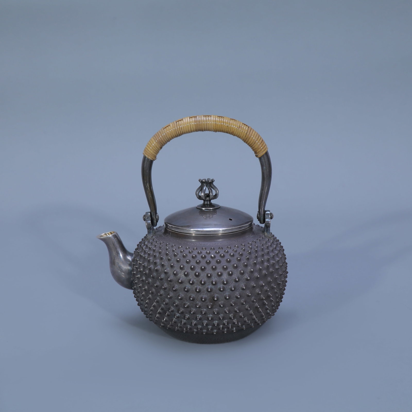 Silver Teapot with Mist Pattern - 2