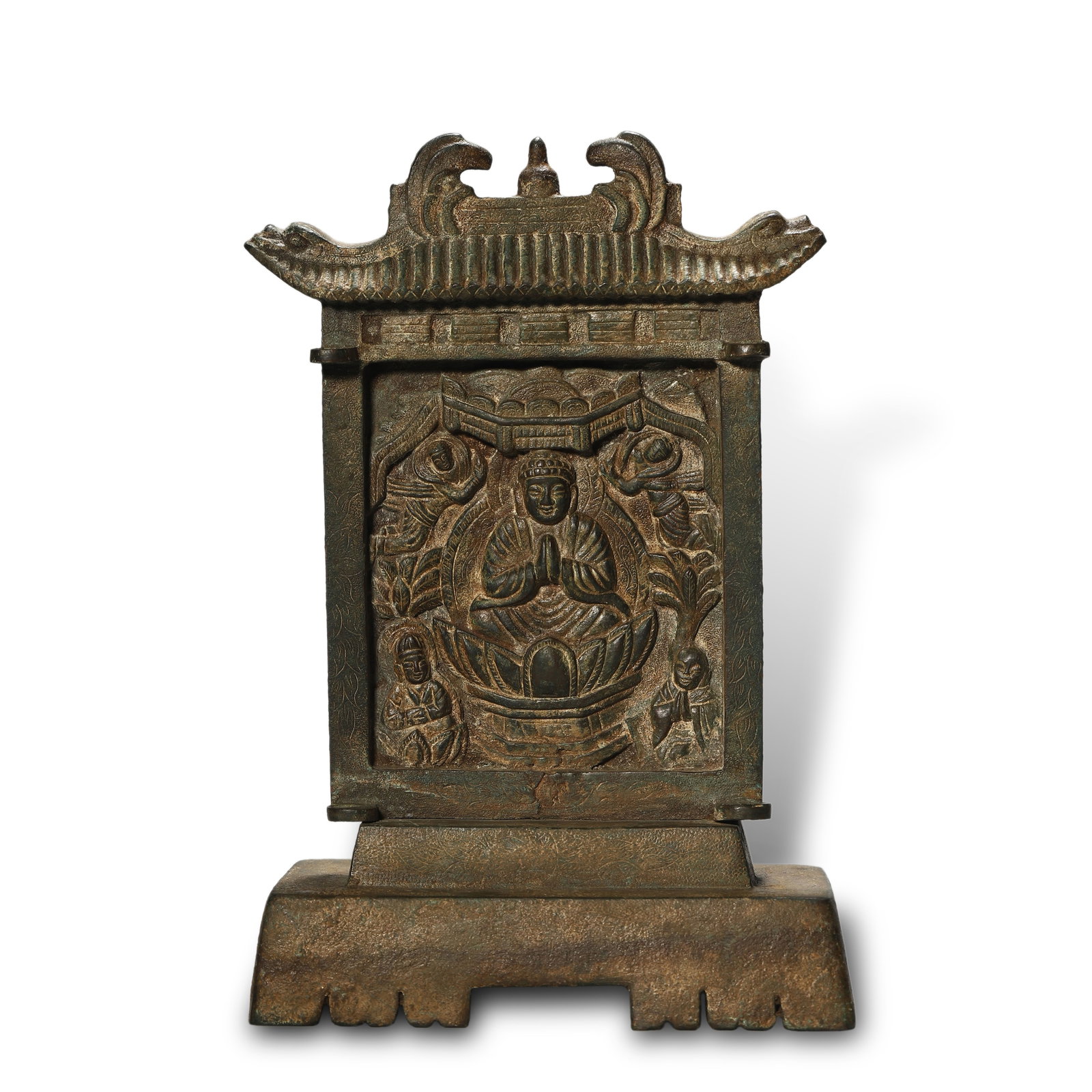 Liao Dynasty Bronze Buddhist Niche (1 of 8)