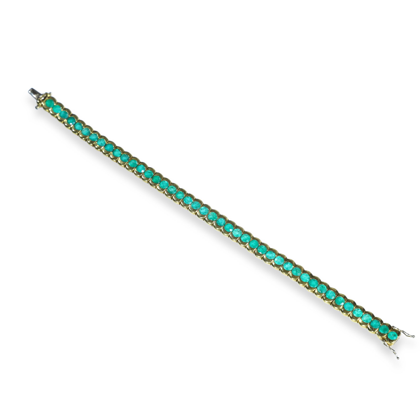 18K GOLD EMERALD BRACELET (1 of 5)