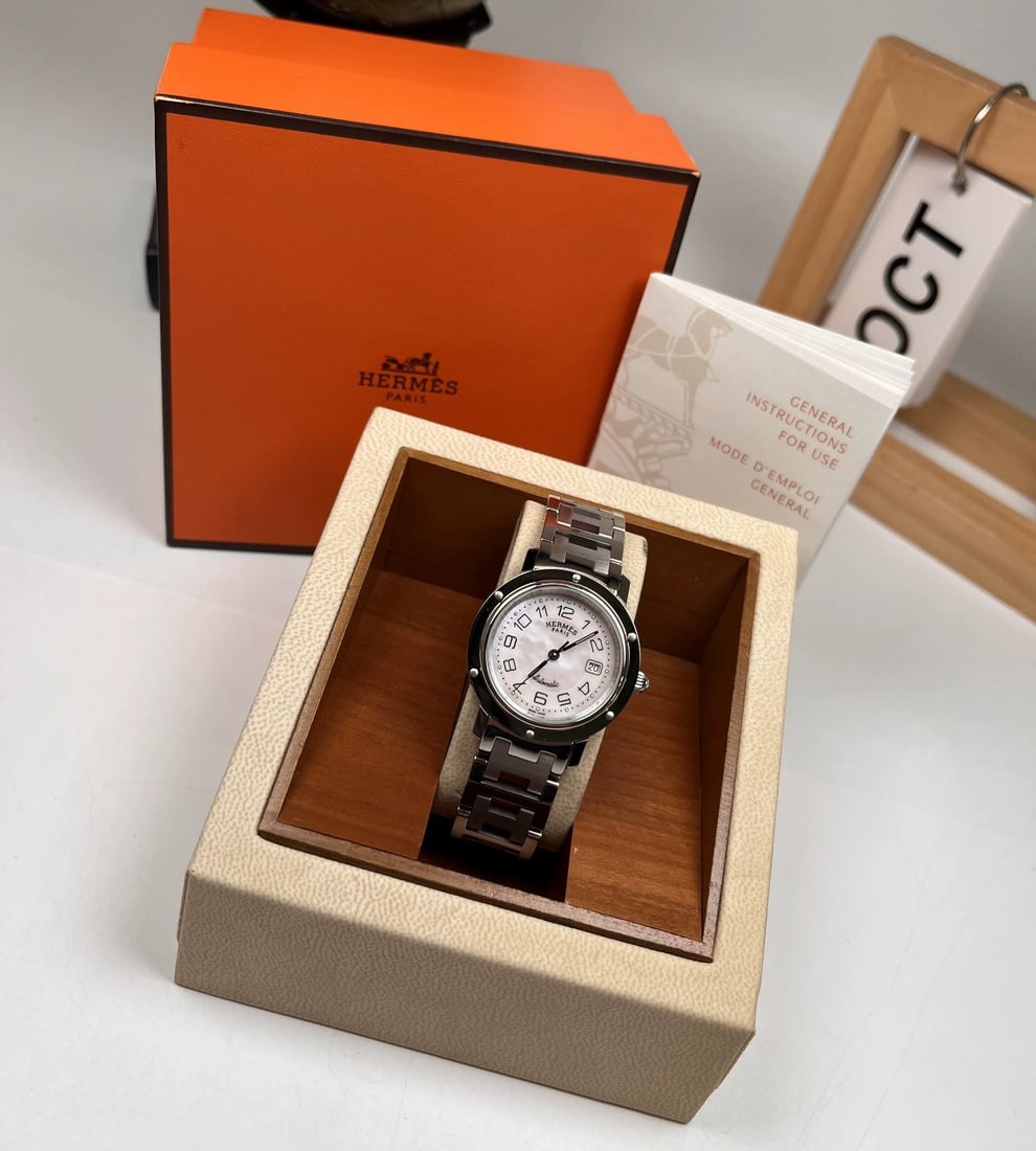 HERMES CLIPPER AUTOMATIC WATCH: Name HermEs Clipper Automatic Watch Dimensions