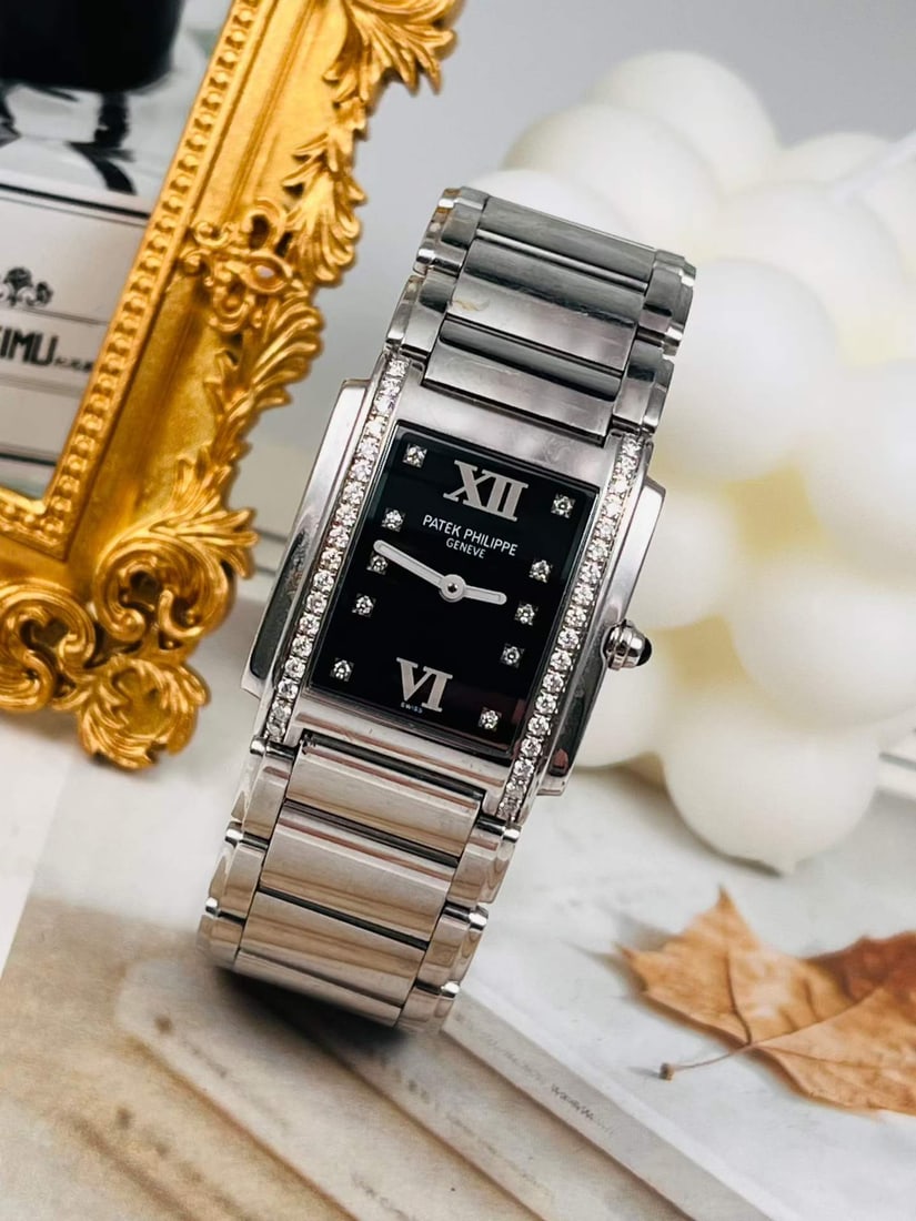 PATEK PHILIPPE TWENTY~4 COLLECTION WATCH: Name Patek Philippe Twenty~4 Collection Watch Dimensions The bezel is set with 36 diamonds weighing approximately 0.45 carats in total.