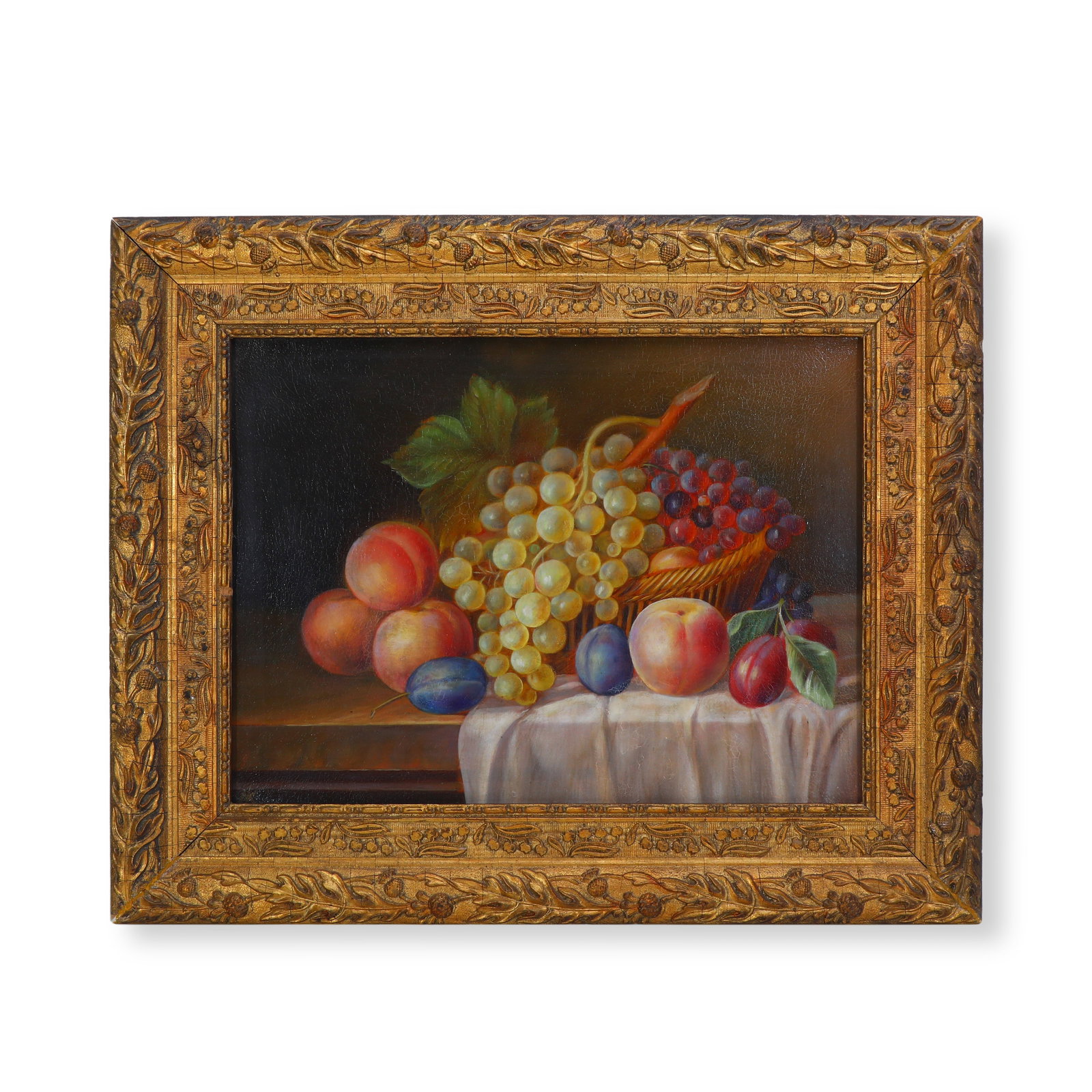 19TH CENTURY STILL LIFE OF FRUIT, OIL ON CANVAS (1 of 6)