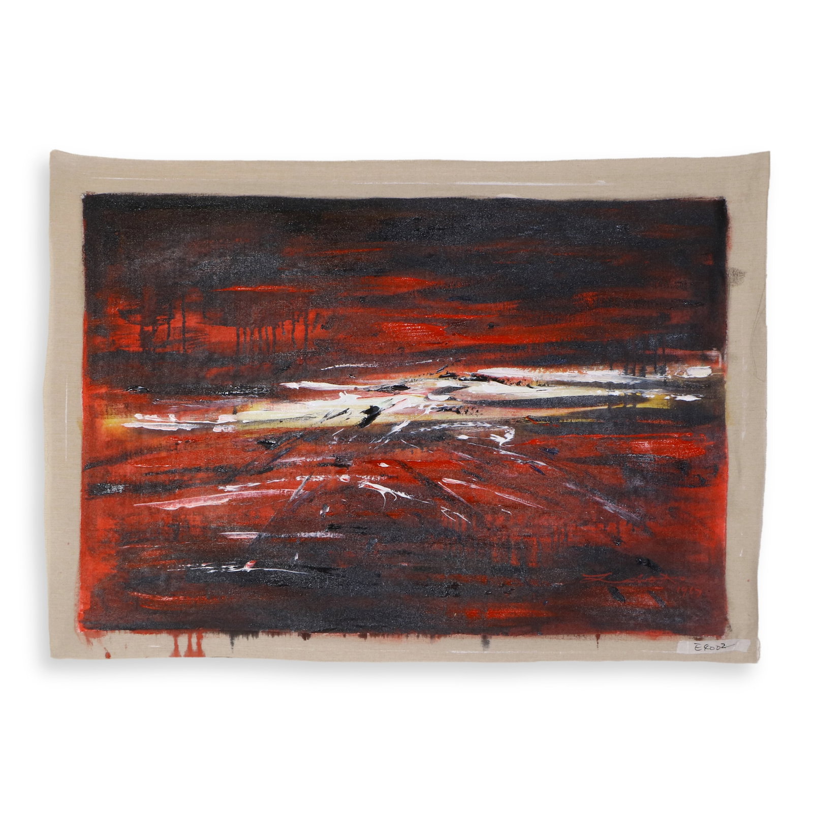 ZAO WOU-KI UNTITLED OIL ON CANVAS: Name Zao Wou-KiUntitledoil on canvas Dimensions ZAO WOU-KI (1920-2013)Chinese-French master of lyrical abstraction. Born in Beijing in 1920, Zao studied at the National Hangzhou Art Academy under Lin 