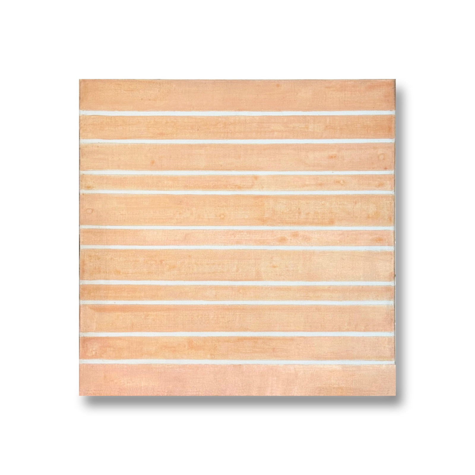 AGNES MARTIN (1912-2004), ATTRIBUTED TO, ACRYLIC ON CANVAS: Name AGNES MARTIN (1912-2004), ATTRIBUTED TO, ACRYLIC ON CANVAS Dimensions Signed (reverse) AGNES MARTIN (1912-2004)Executed in the artist's mature period, this square-format work features soft ochre 