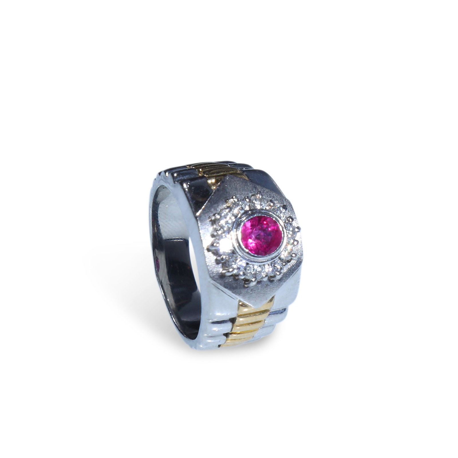 18K GOLD RUBY AND DIAMOND: Name 18K Gold Ruby and Diamond Dimensions