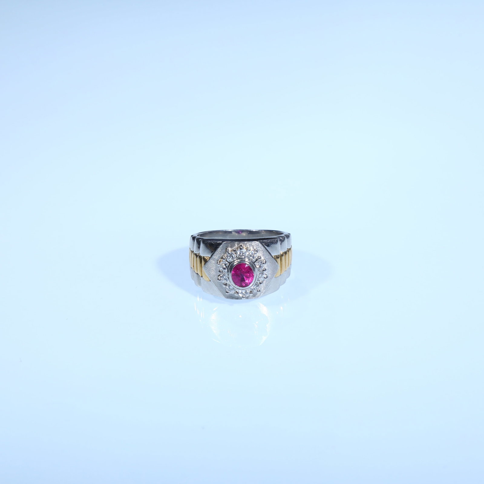 18K GOLD RUBY AND DIAMOND - 2