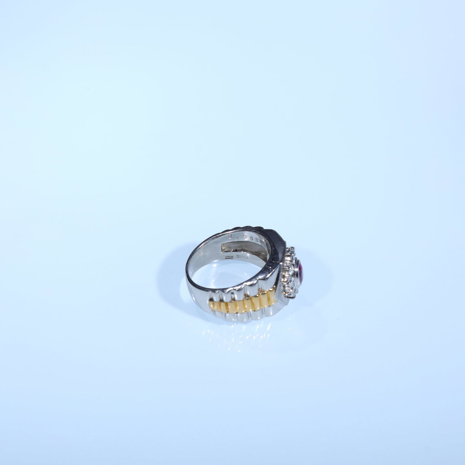 18K GOLD RUBY AND DIAMOND - 3