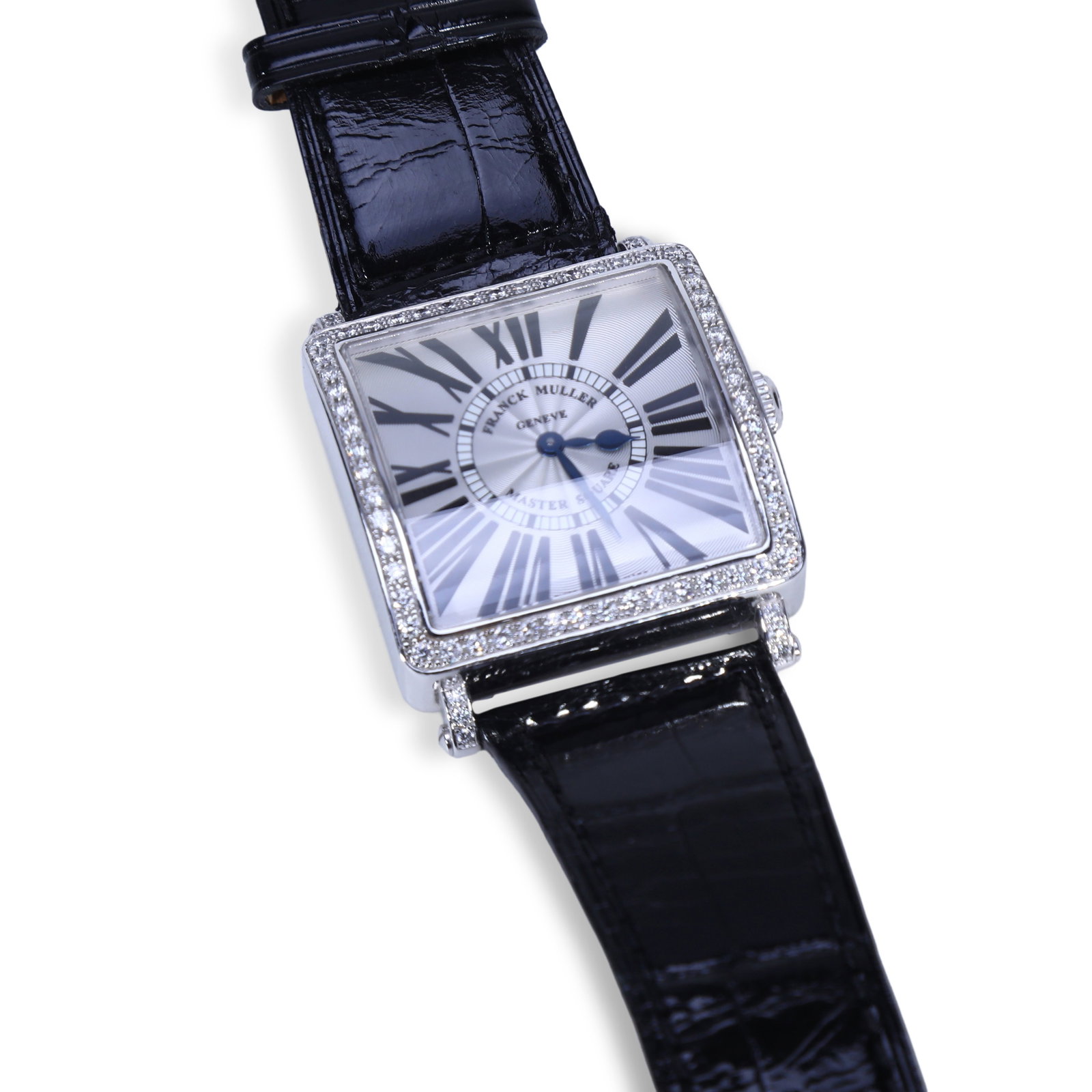 FRANCK MULLER MASTER SQUARE DIAMOND-SET DRESS 18K WHITE GOLD WATCH: Name Franck Muller Master Square Diamond-Set Dress 18K White Gold Watch Dimensions