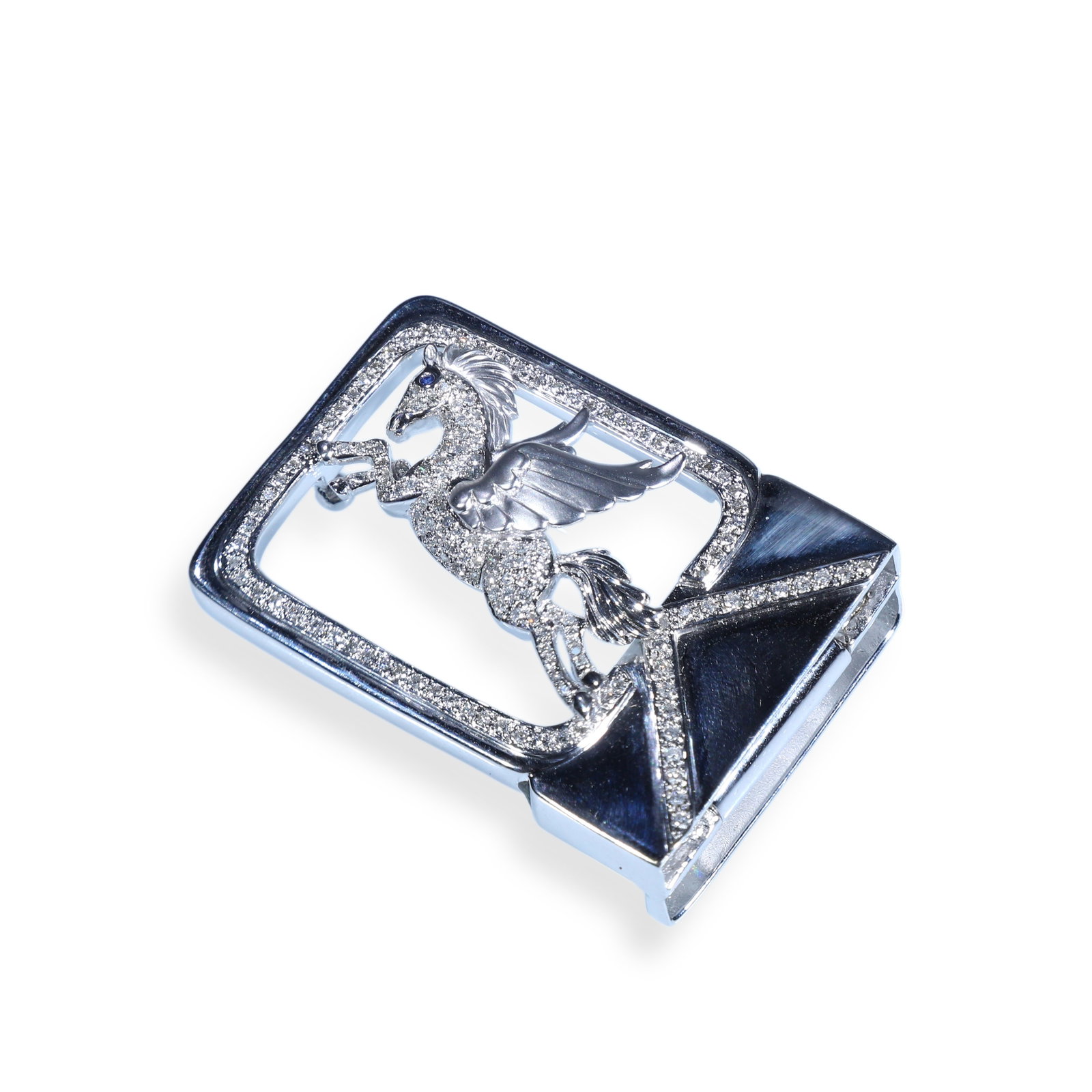 18K GOLD DIAMOND-SET BELT BUCKLE (1 of 3)