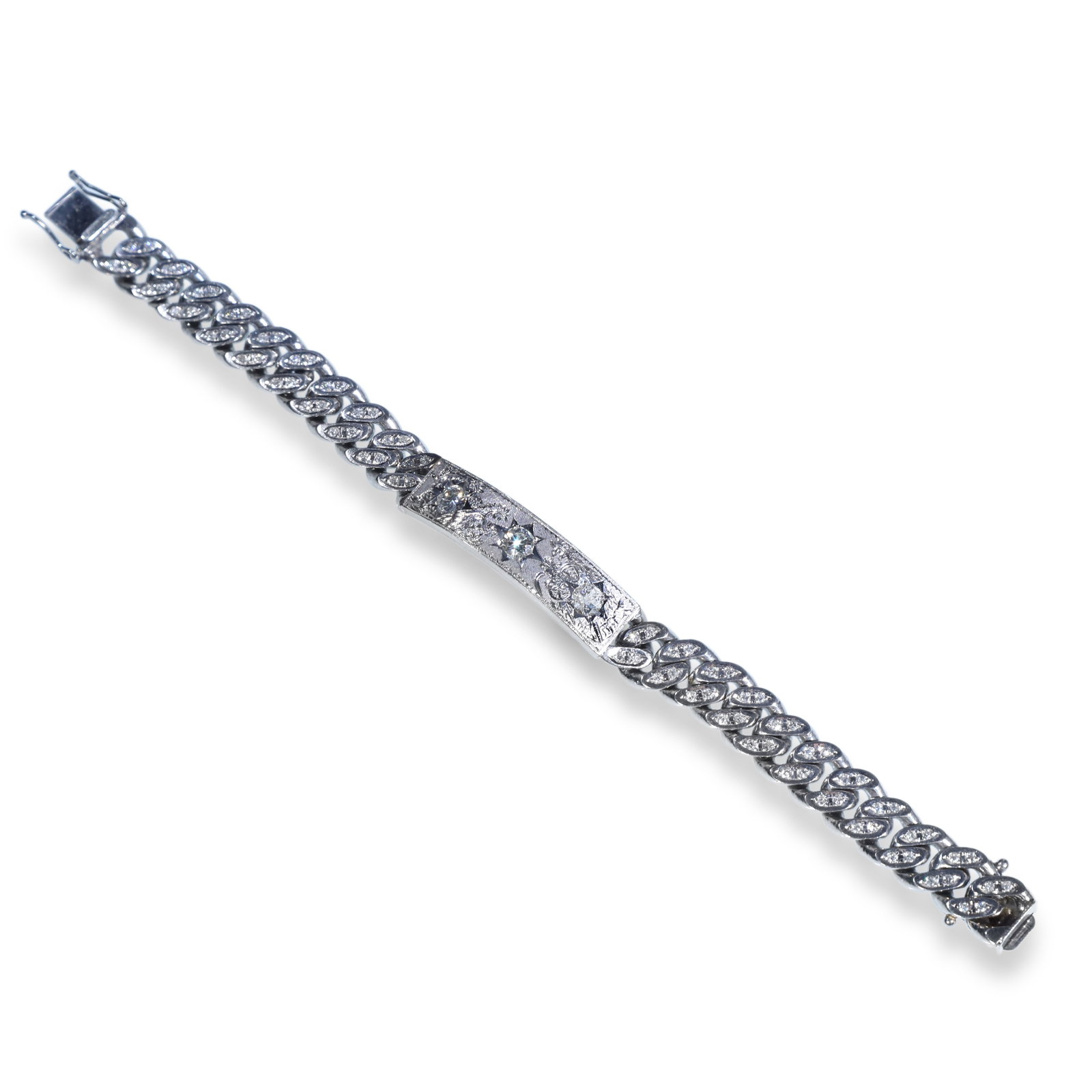 PLATINUM DIAMOND-SET BRACELET (1 of 5)