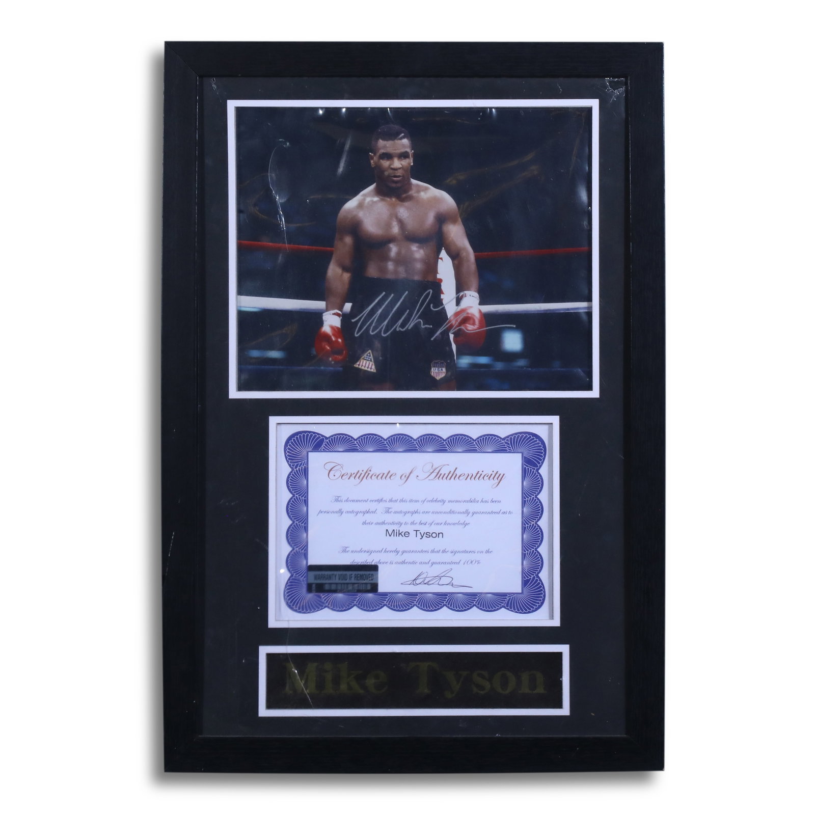 MIKE TYSON AUTOGRAPHED PHOTO: Name Mike Tyson Autographed Photo Dimensions