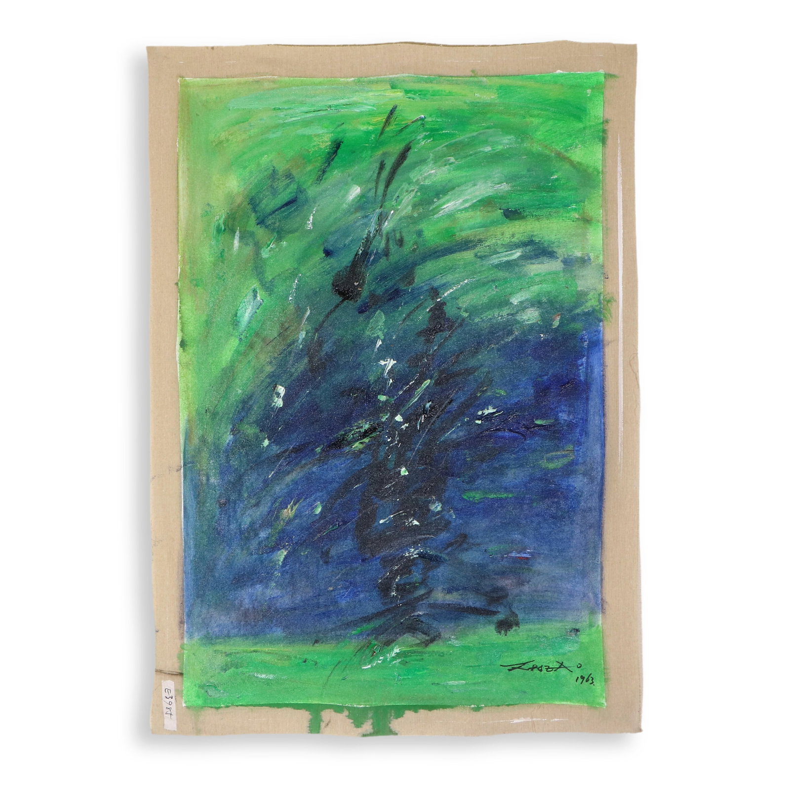 ZAO WOU-KI UNTITLED OIL ON CANVAS: Name Zao Wou-KiUntitledoil on canvas Dimensions ZAO WOU-KI (1920-2013)Chinese-French master of lyrical abstraction. Born in Beijing in 1920, Zao studied at the National Hangzhou Art Academy under Lin 