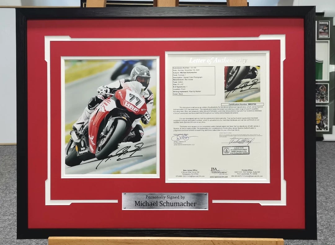 MICHAEL SCHUMACHER, SIGNED PHOTOGRAPH, JSA AUTHENTICATED (1 of 1)