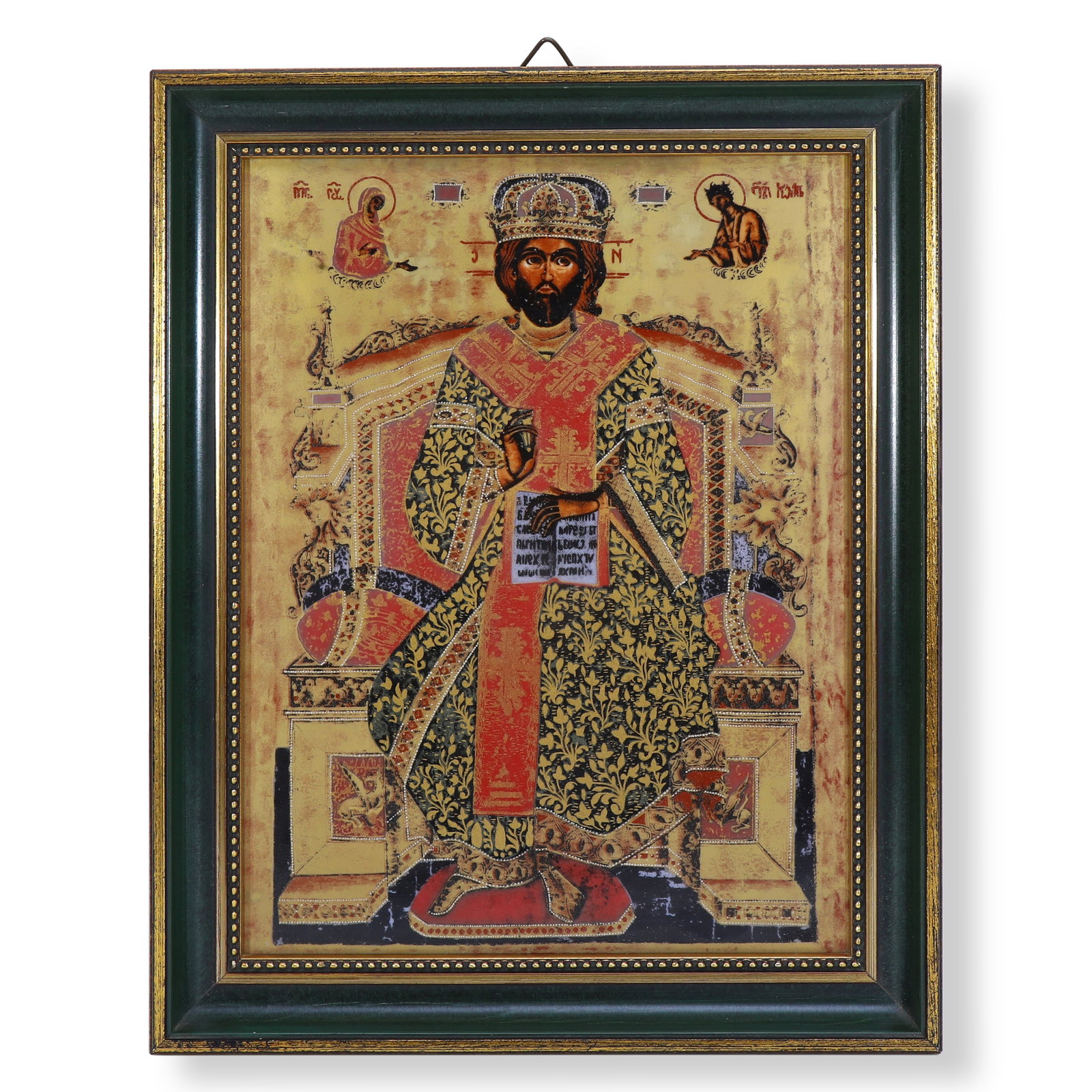 20TH CENTURY PORCELAIN PLAQUE OF CHRIST PANTOCRATOR BY HEINRICH PORCELAIN MANUFACTORY, GERMANY (1 of 6)