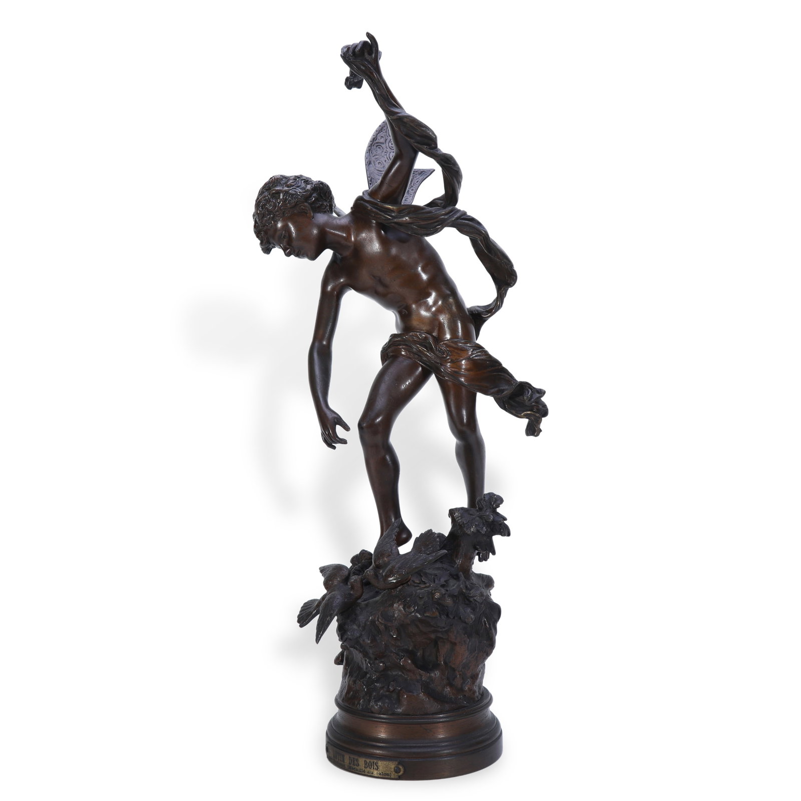 19TH CENTURY BRONZE SCULPTURE LUTIN DES BOIS (FOREST SPRITE) BY PAUL MADRASSI (1863-1926 (1 of 6)