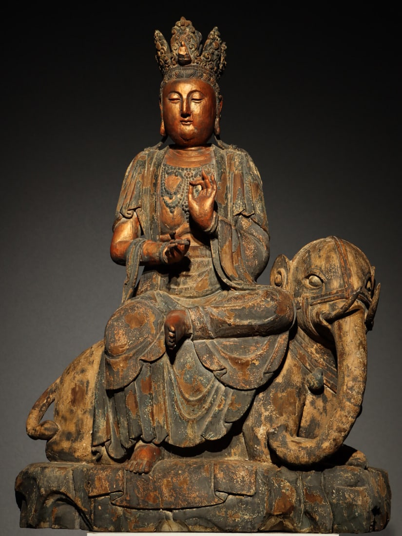 SONG DYNASTY NANMU GREAT PRACTICE BODHISATTVA SAMANTABHADRA STATUE
