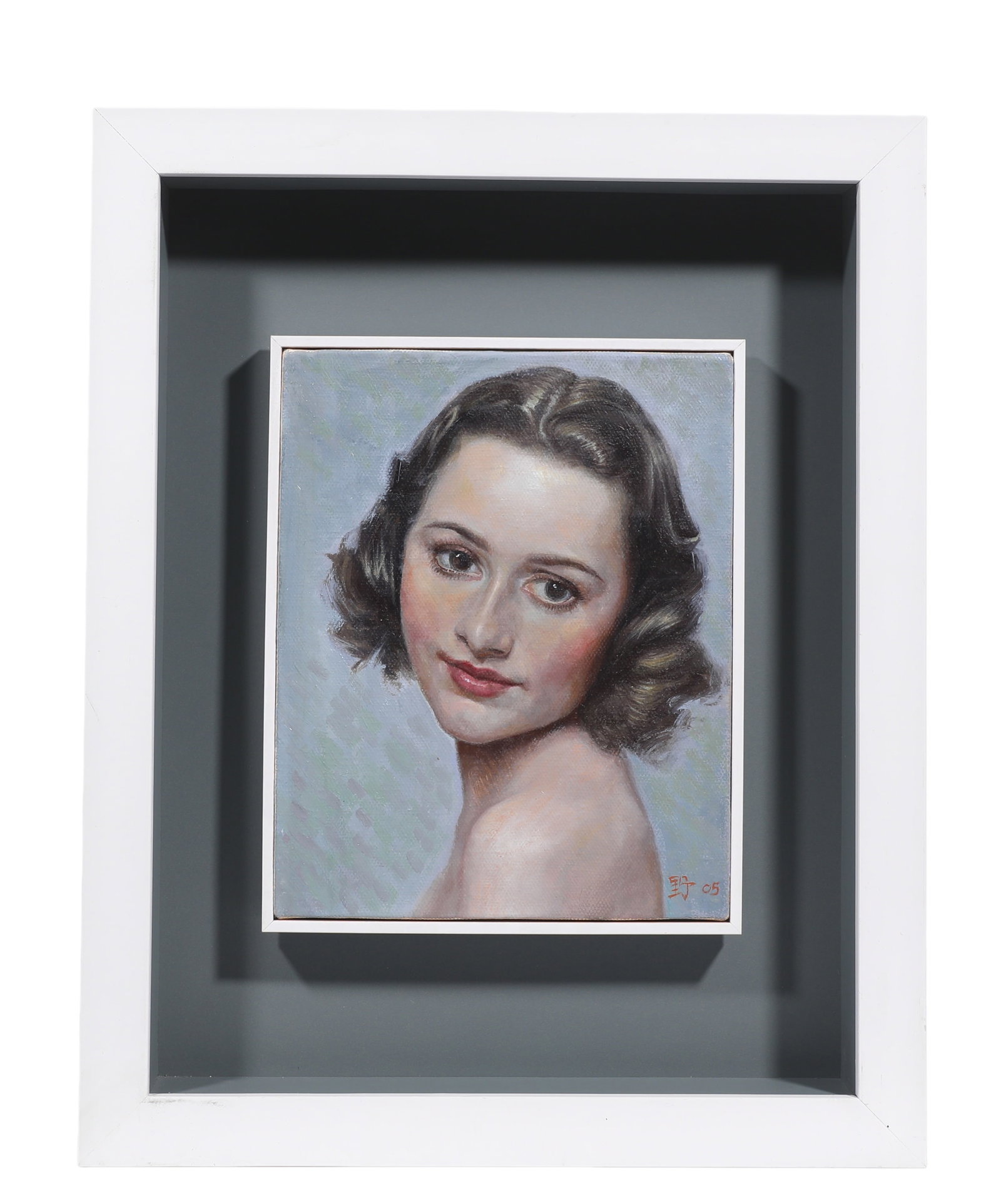 LIUYE(CHINA B.1964),ATTRIBUTED TO,OIL ON CANVAS, ORIGINAL PERIOD FRAME: H:21cm (8.27 in)W:19.5cm (7.68 in)H:37cm (14.57 in)W:31.8cm (12.52 in)The work retains original canvas and period frame with natural signs of age. The painting surface is clean and stable, without vis