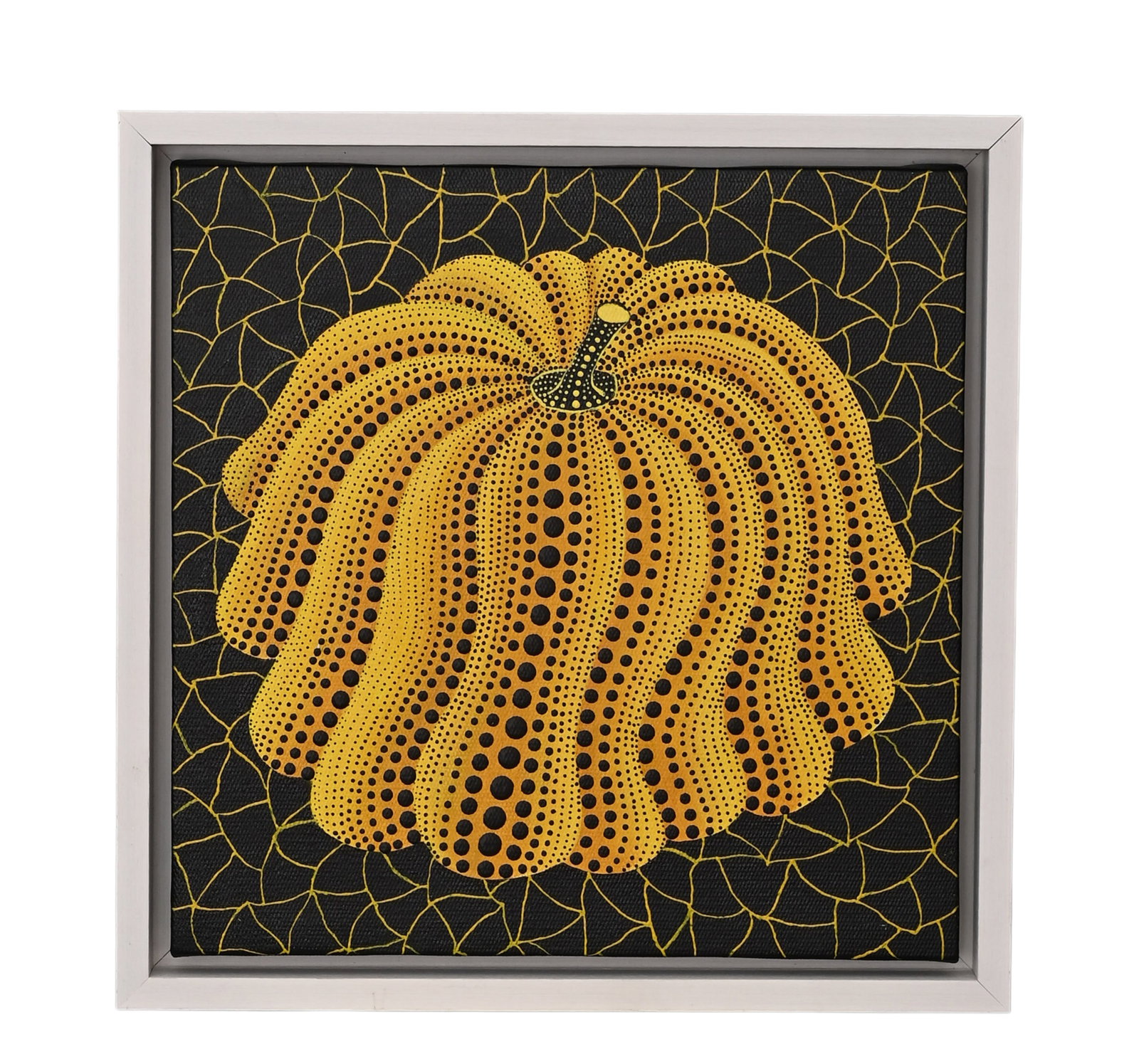 YAYOI KUSAMA (JAPAN, B. 1929),ATTRIBUTE TO,ACRYLIC ON CANVAS ORIGINAL PERIOD FRAME: Height:30cm (11.81in) Width:30cm (11.81in);Height:34cm (13.39in) Width:34cm (13.39in)The work retains original canvas and period frame with natural signs of age. The painting surface is clean and stab