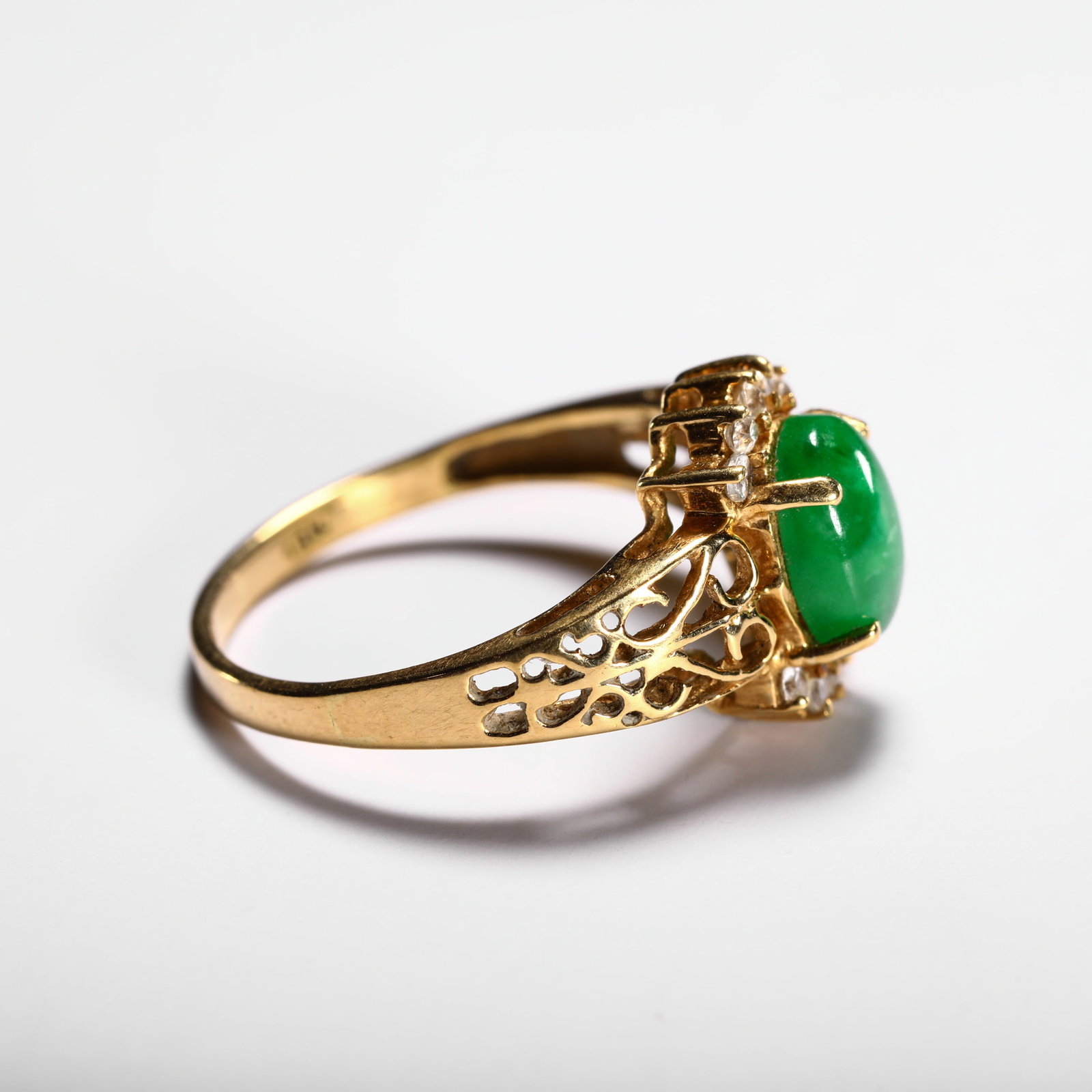 18K ICE JADE RING - 3