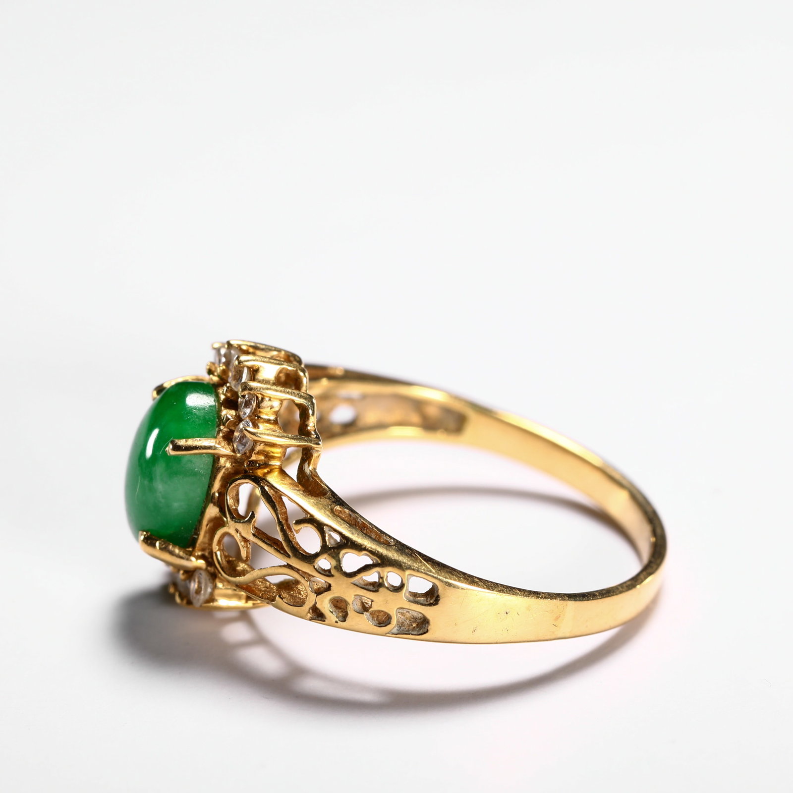 18K ICE JADE RING - 5
