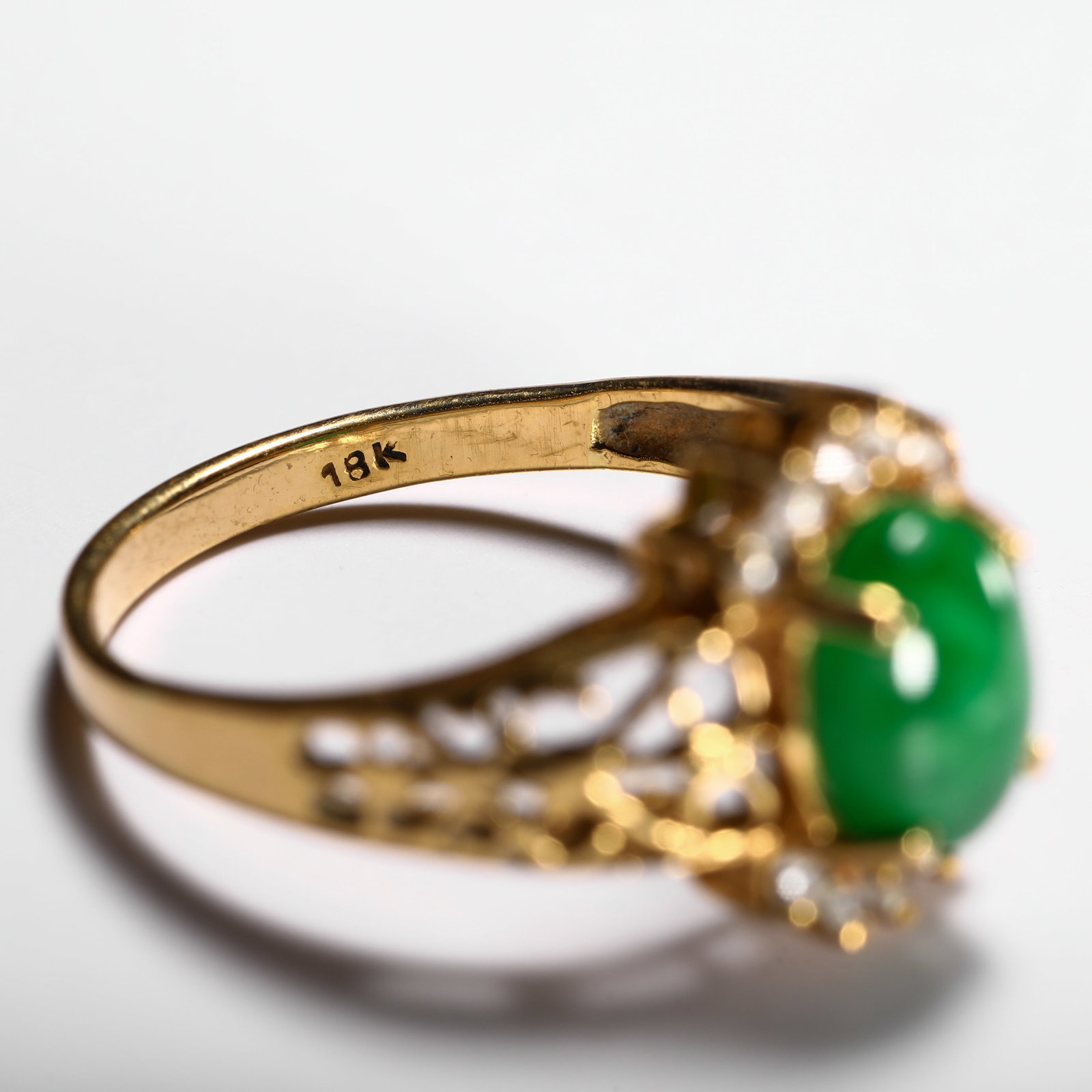 18K ICE JADE RING - 6