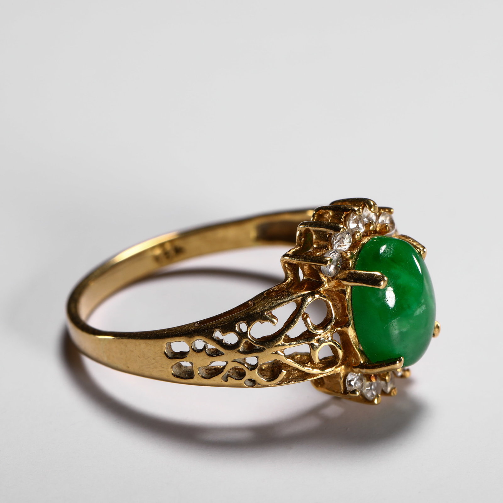 18K ICE JADE RING - 7