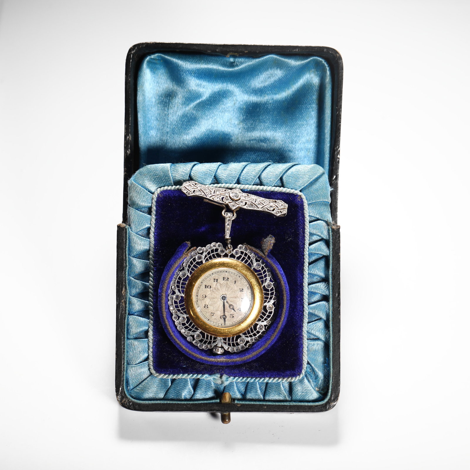 VINTAGE BROOCH WATCH: D:3.5cm Weight:23.6g