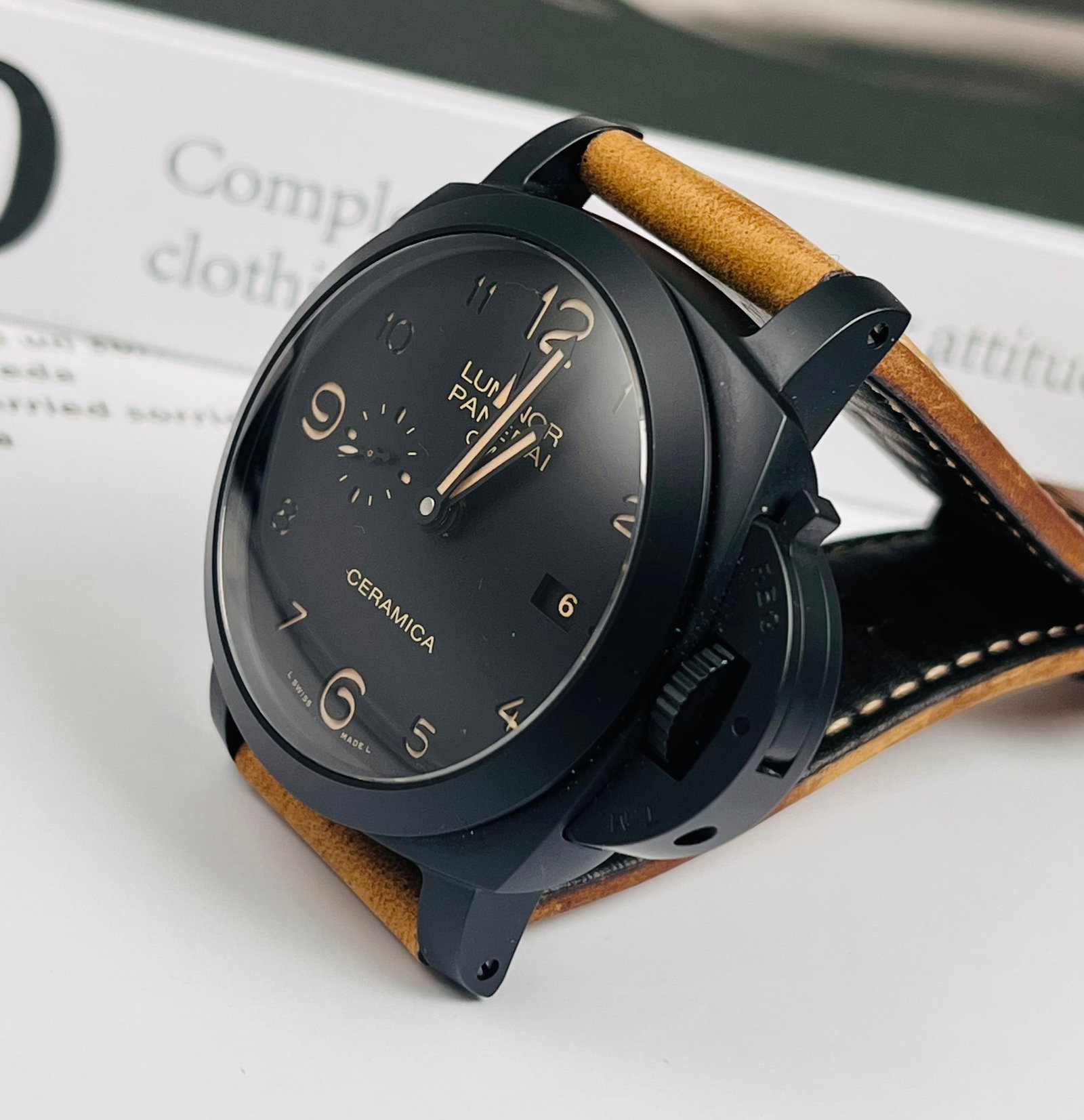PANERAI CERAMIC CASE WATCH - 6