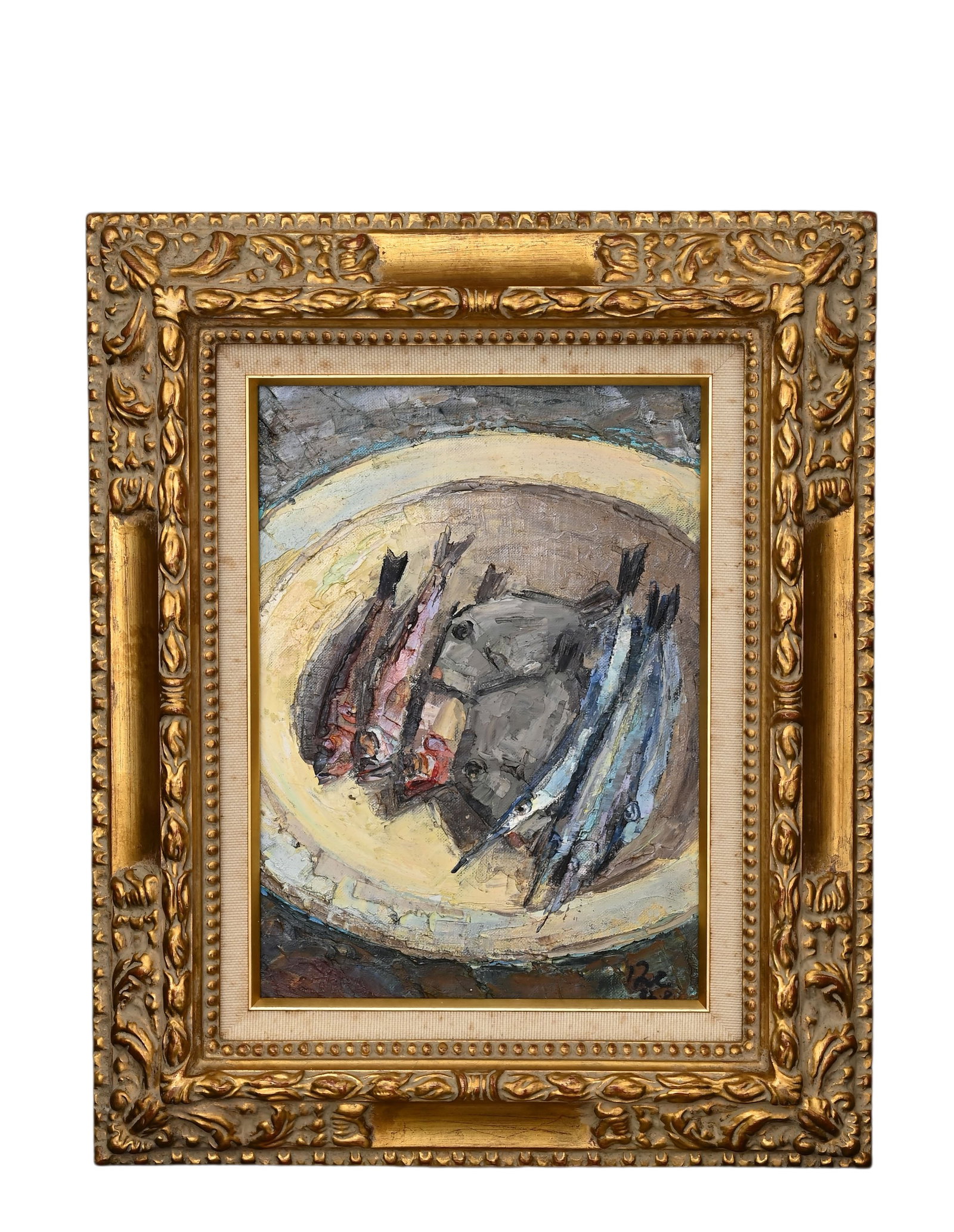 CORNELIU BABA (ROMANIA 1906-1997) ATTRIBUTED TO,OIL ON CANVAS, ORIGINAL PERIOD FRAME: Image size:Height:34cm(13.39in), Width:24cm(9.45in), Outer frame size:Height:51cm(20.08in), Width:41cm(16.14in)The work retains original canvas and period frame with natural signs of age. The