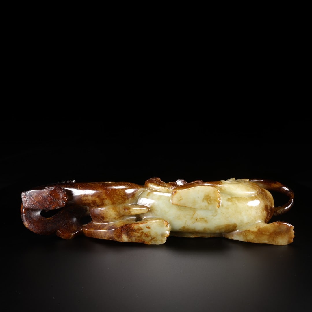 HAN HETIAN JADE HOOK-HEADED BEAST MASTER - 9